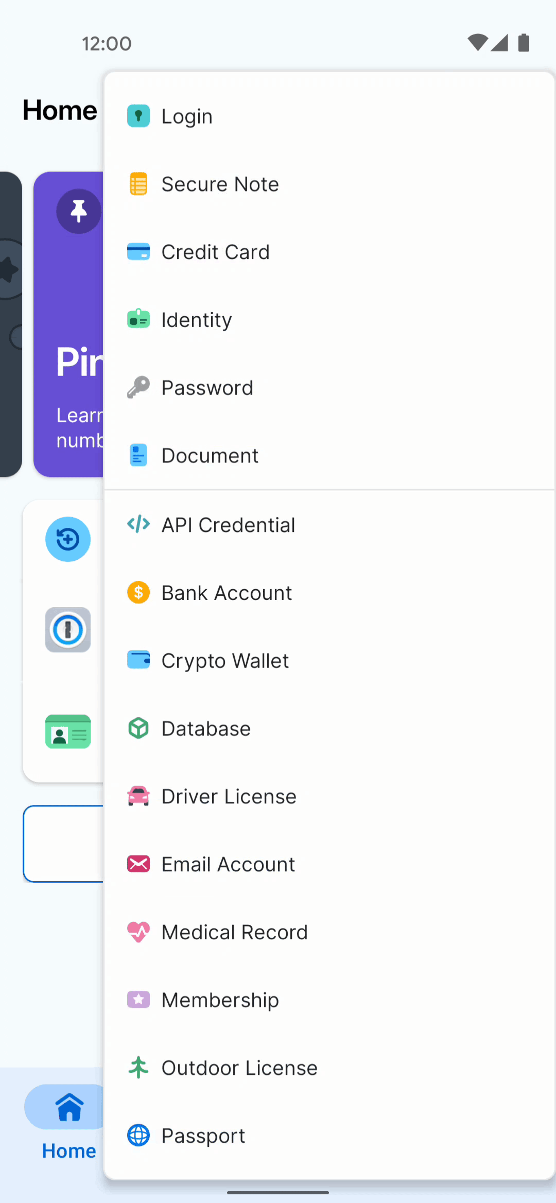 1Password Android UI screenshot 22