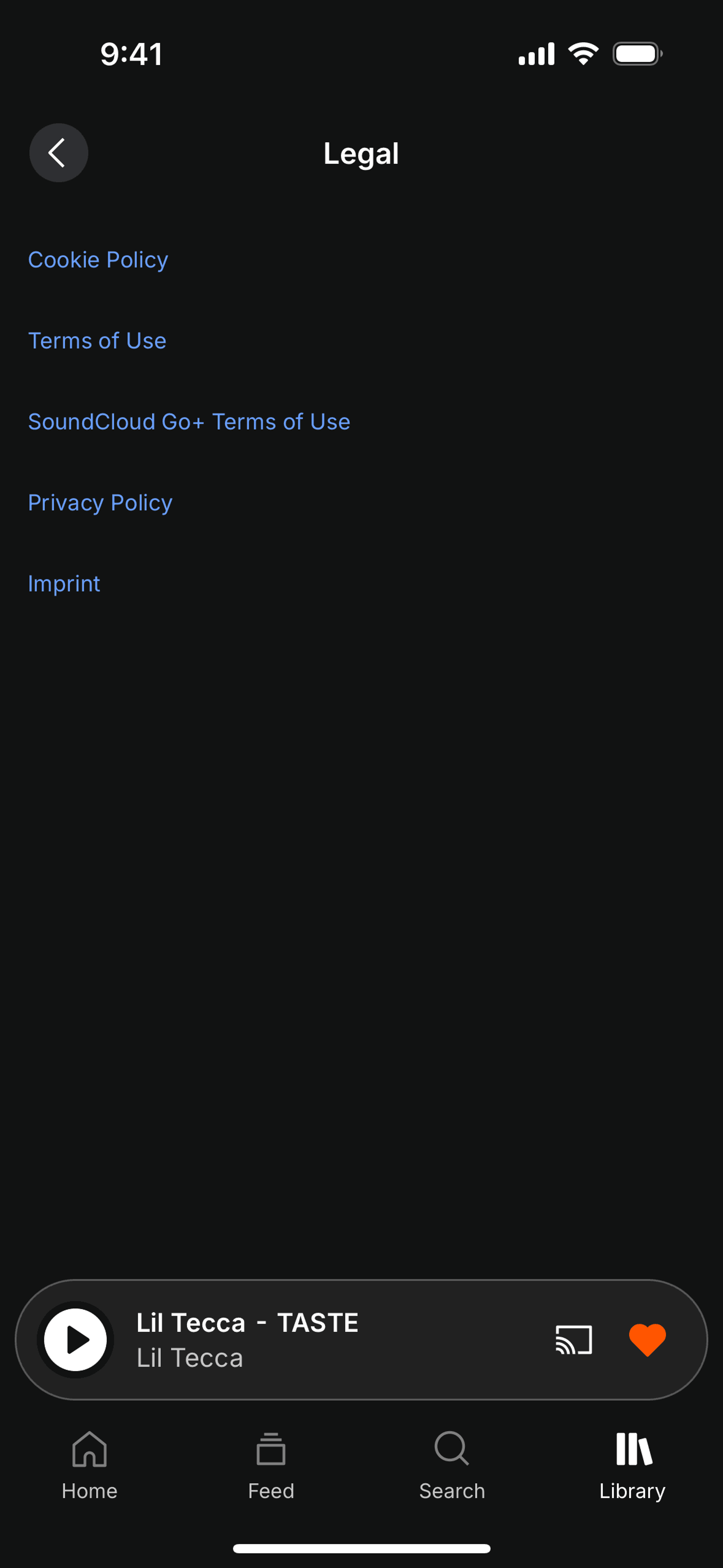 SoundCloud iOS UI screenshot 3