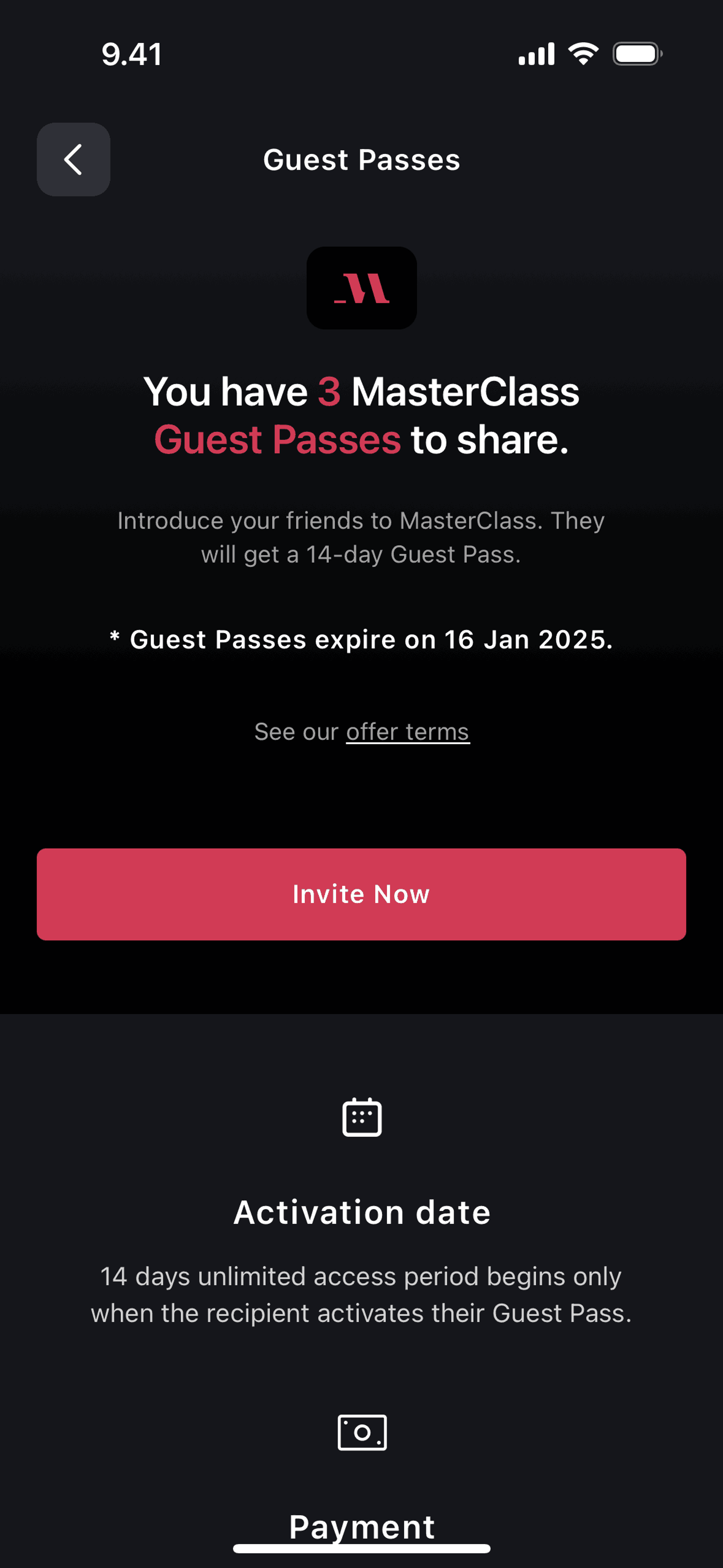 MasterClass iOS UI screenshot 23