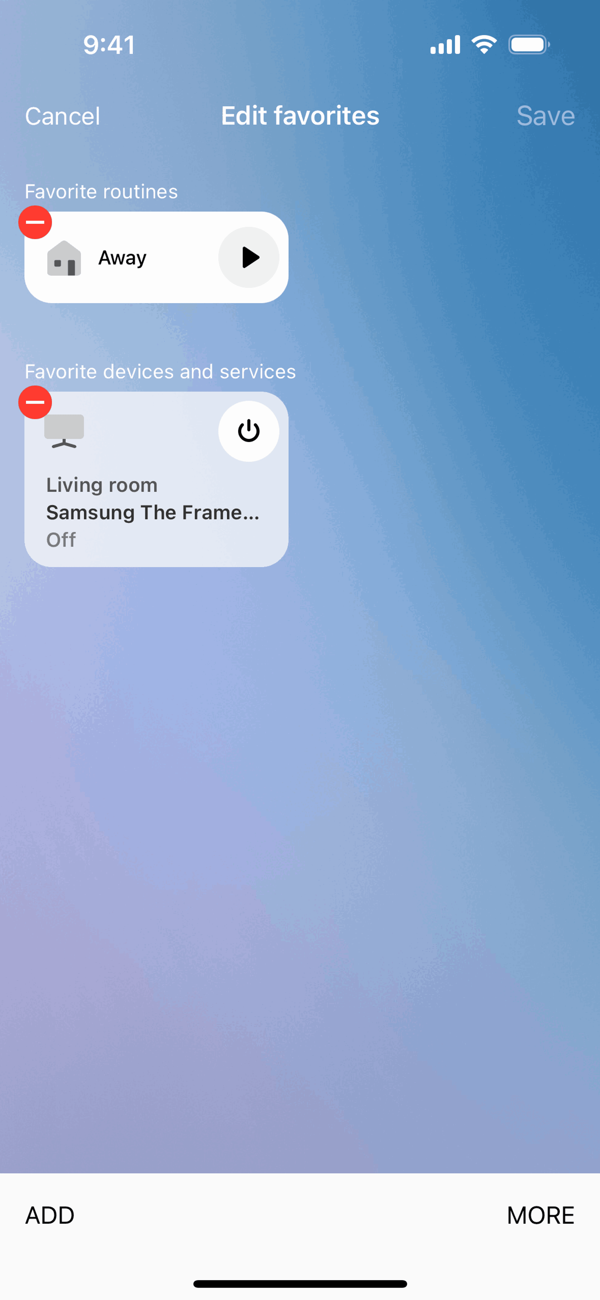 SmartThings iOS UI screenshot 23