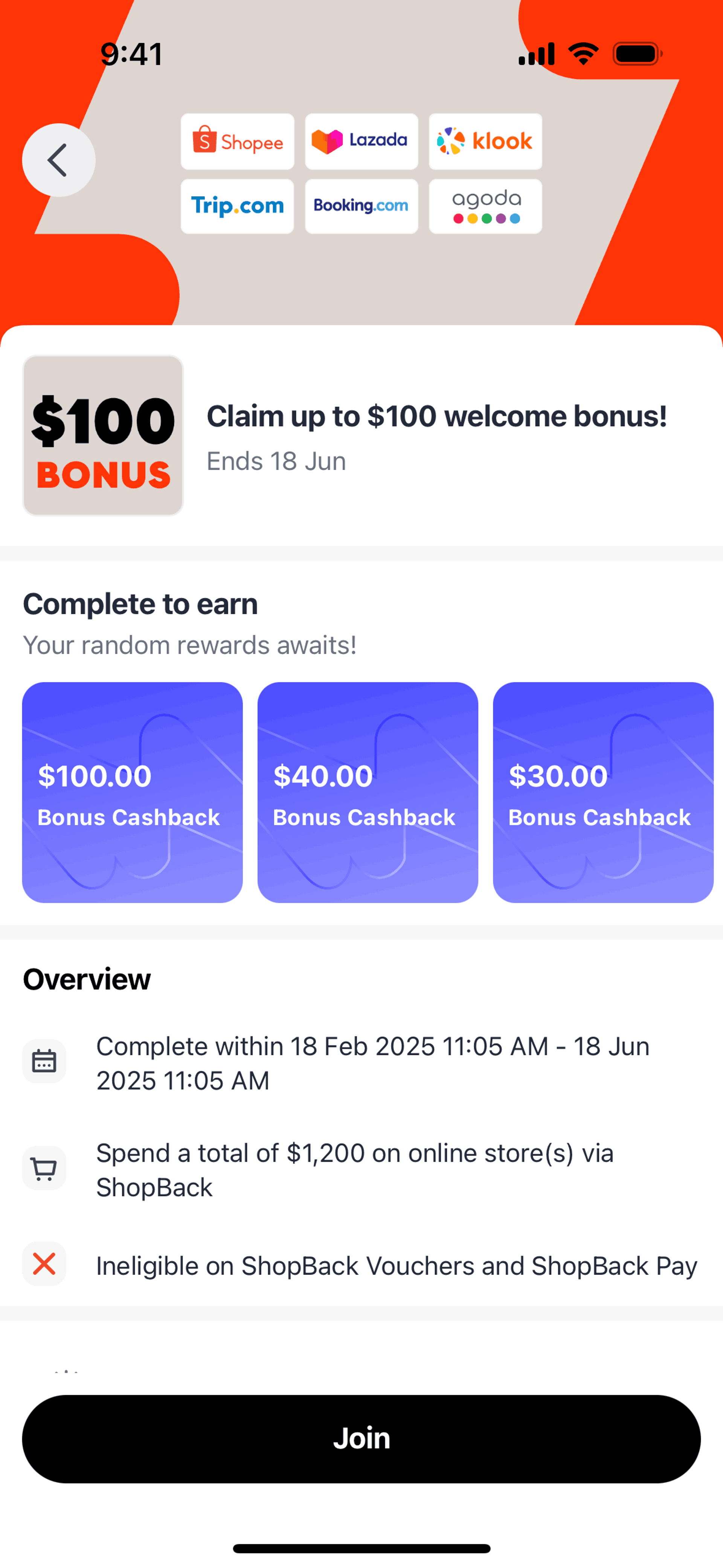 ShopBack iOS UI screenshot 18