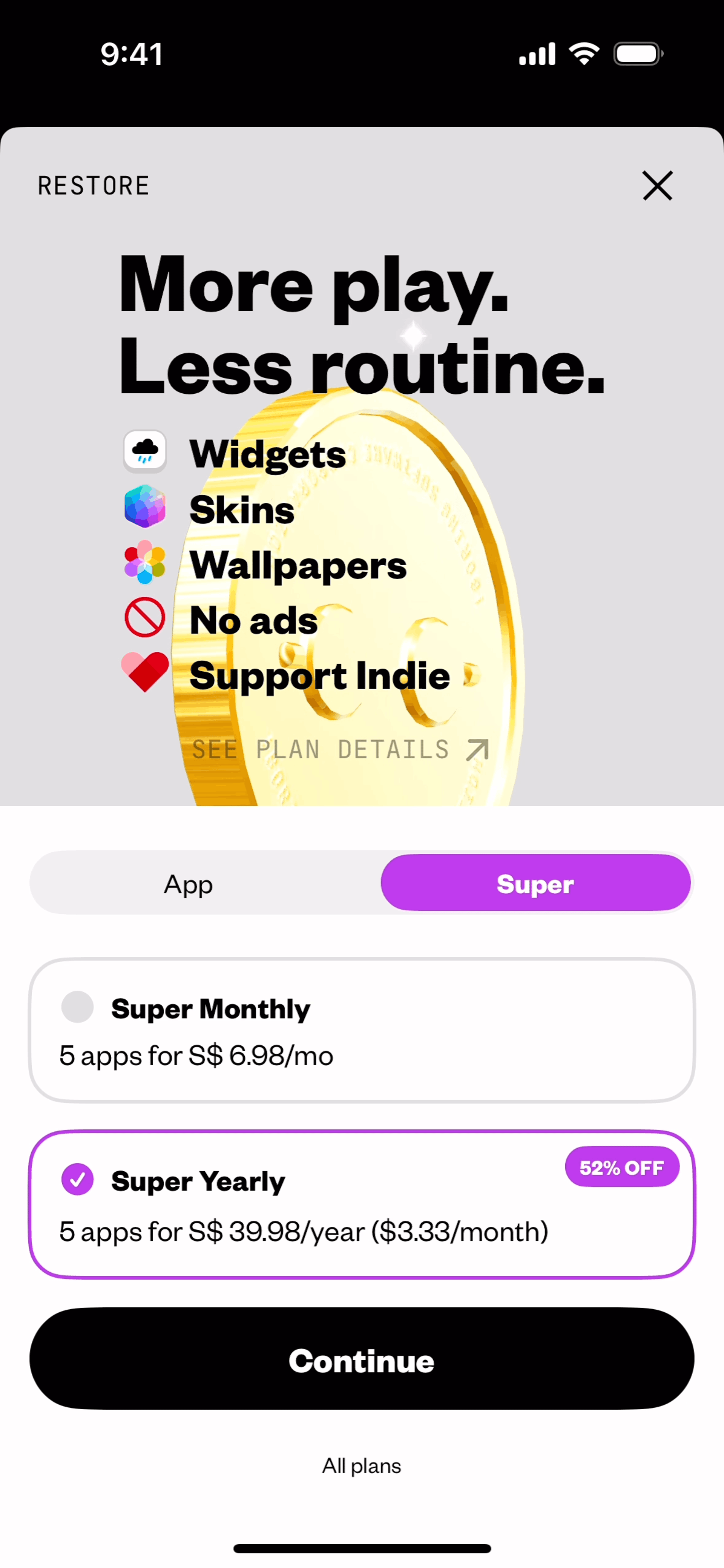 (Not Boring) Weather iOS UI screenshot 9