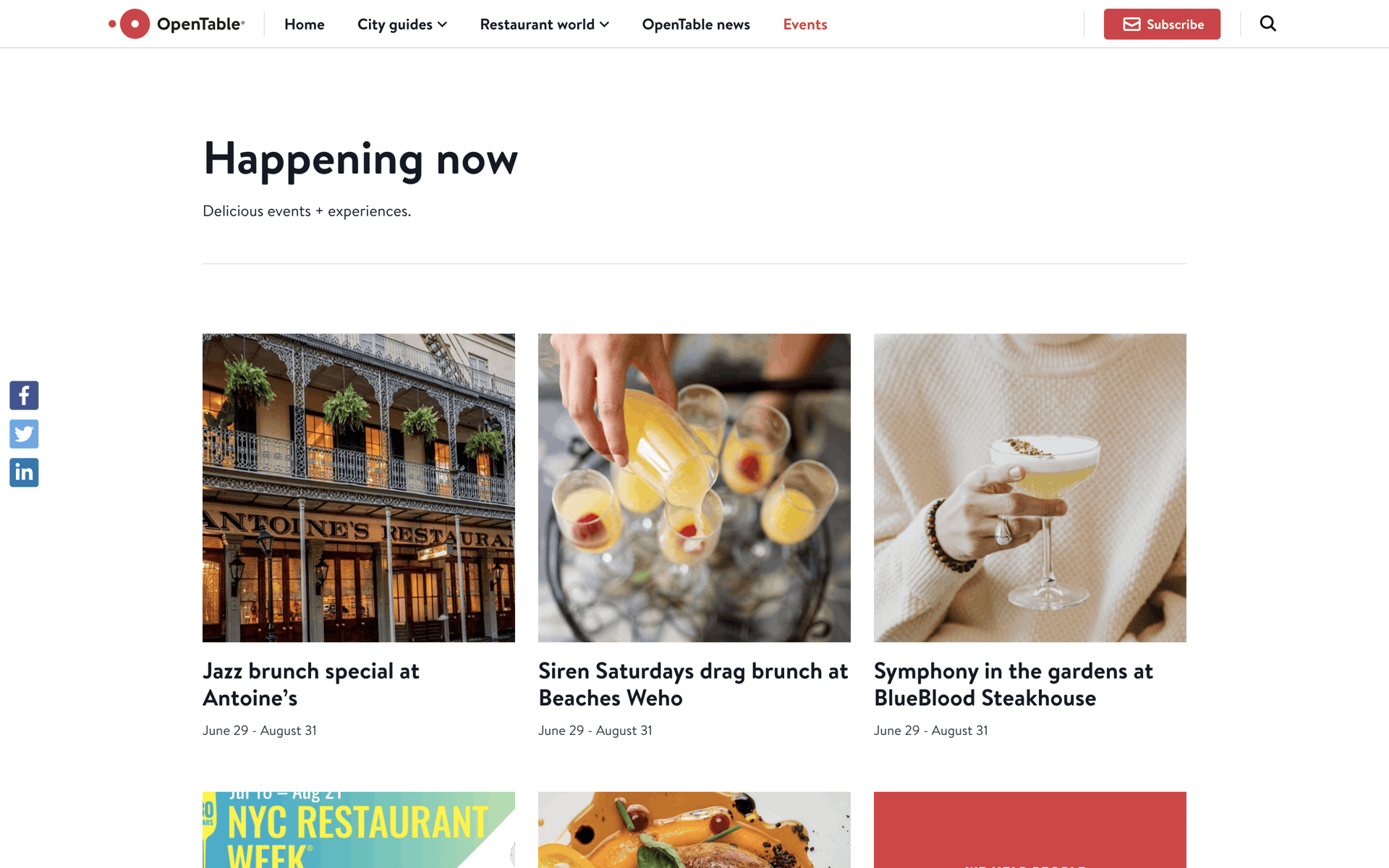 OpenTable Web UI screenshot 7