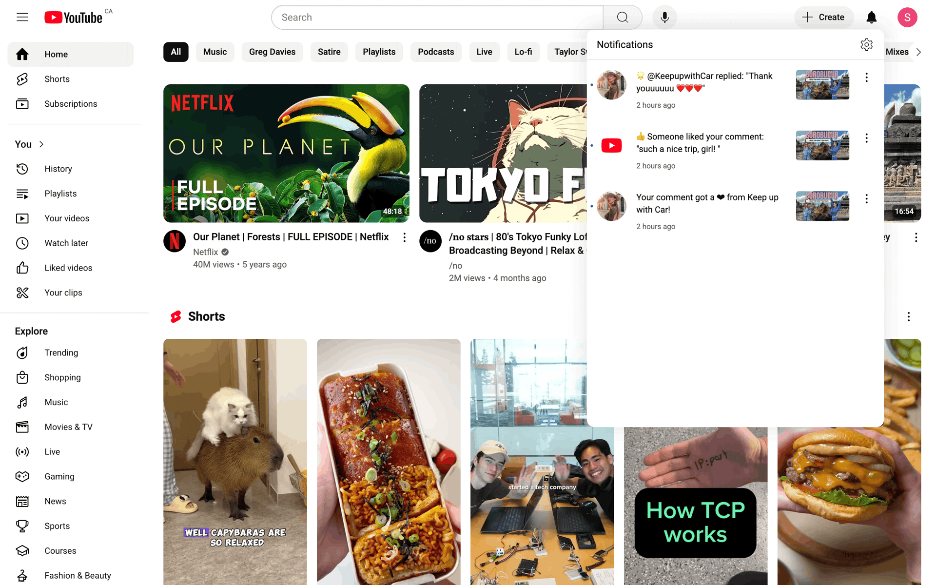 YouTube Web UI screenshot 10