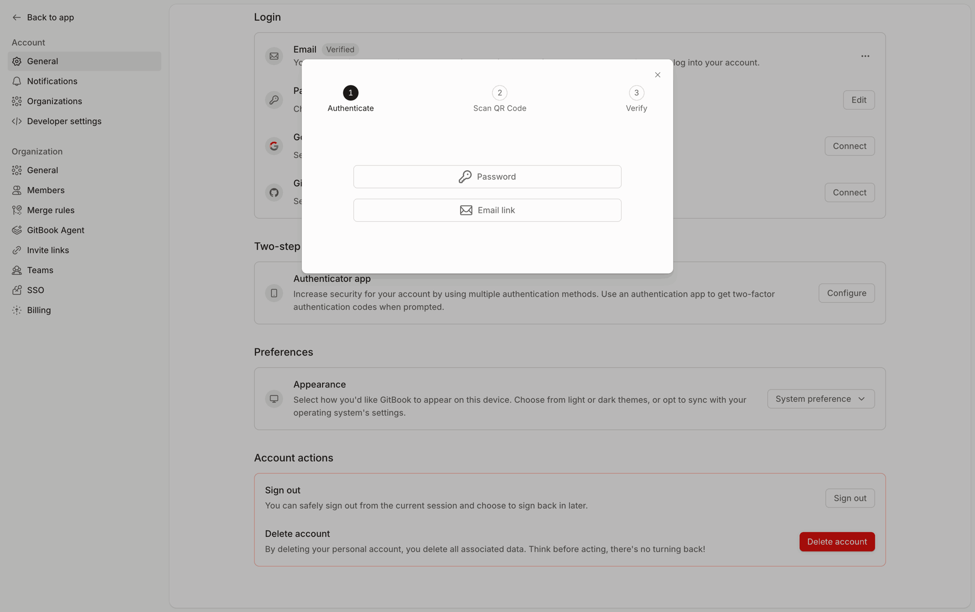 GitBook Web UI screenshot 15