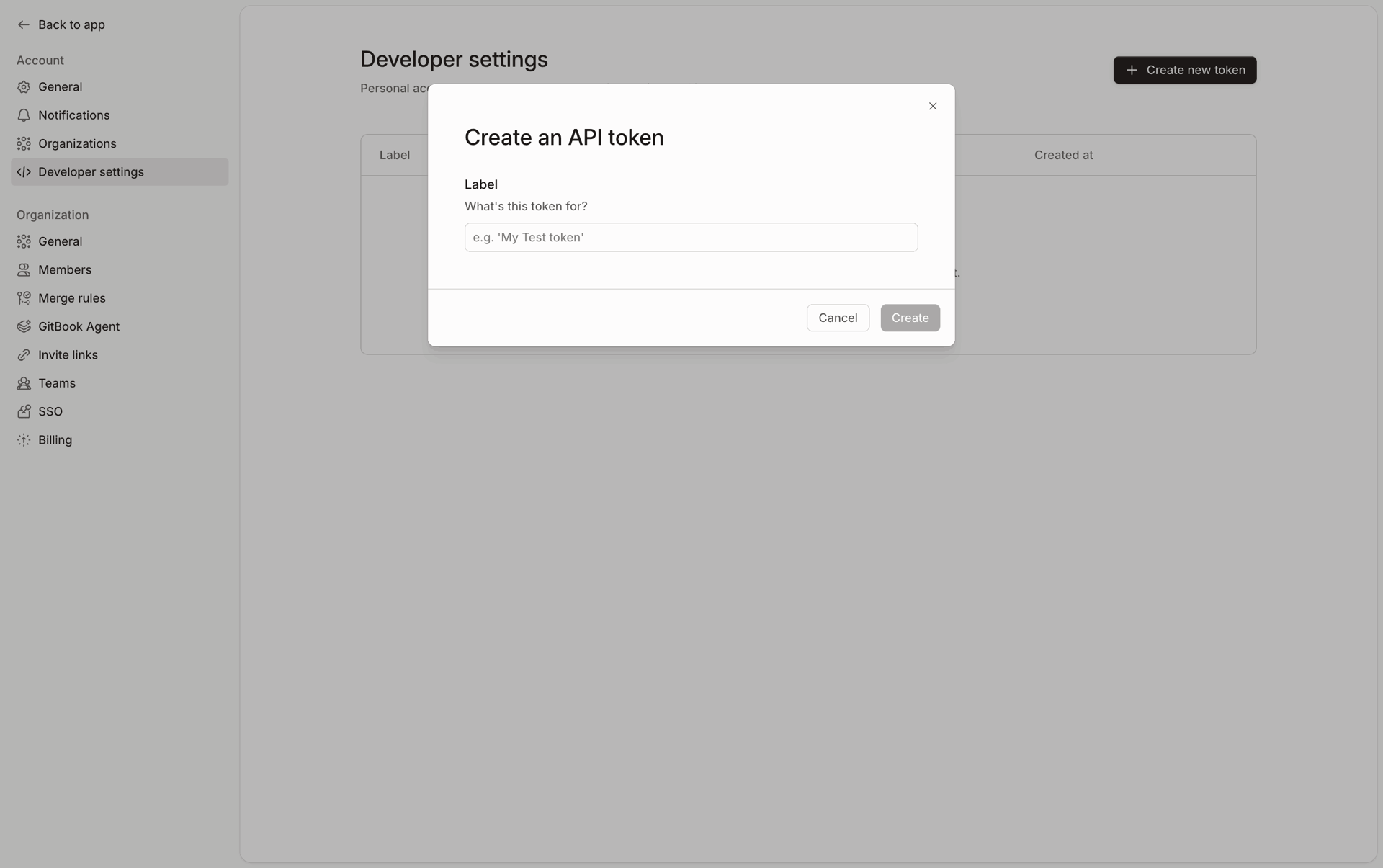 GitBook Web UI screenshot 18