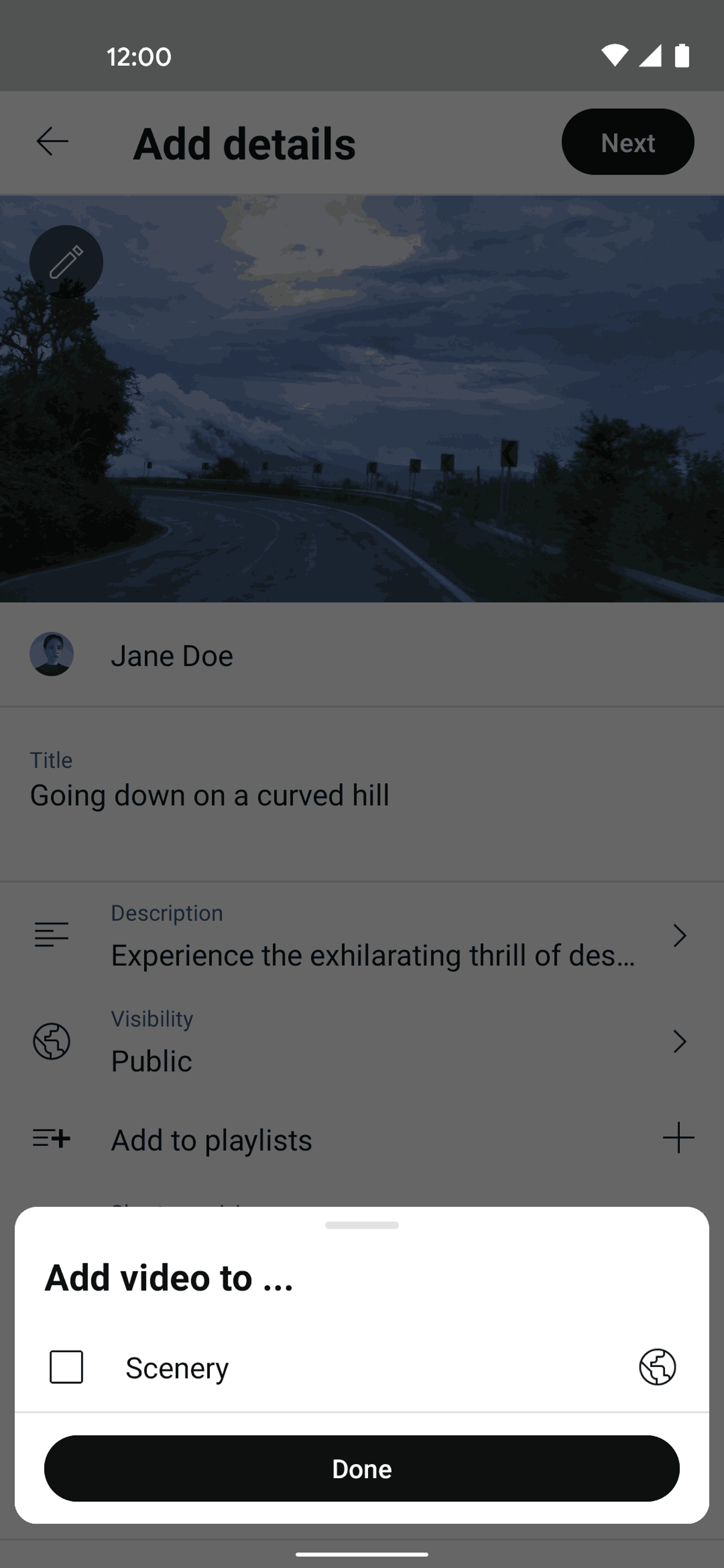 YouTube Studio Android UI screenshot 2