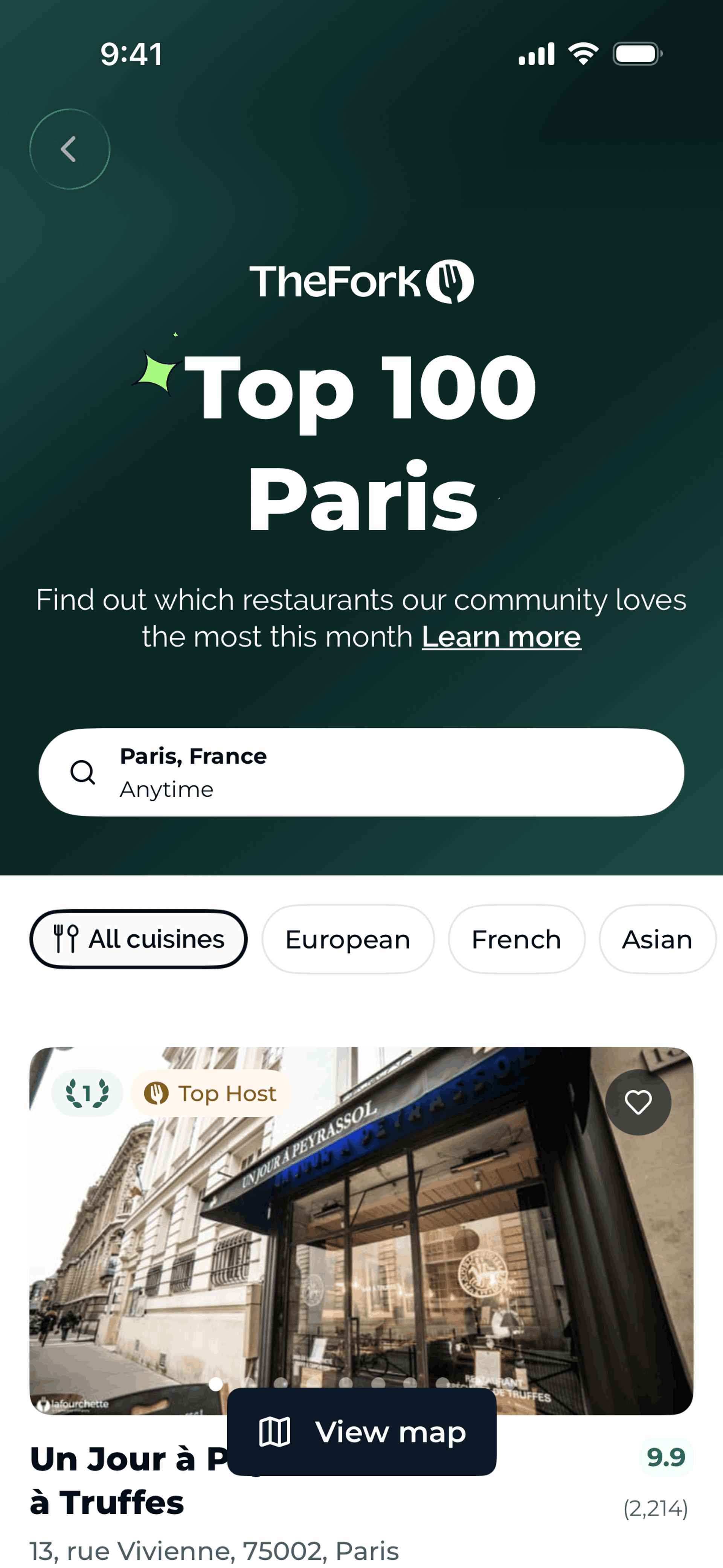 TheFork iOS UI screenshot 7