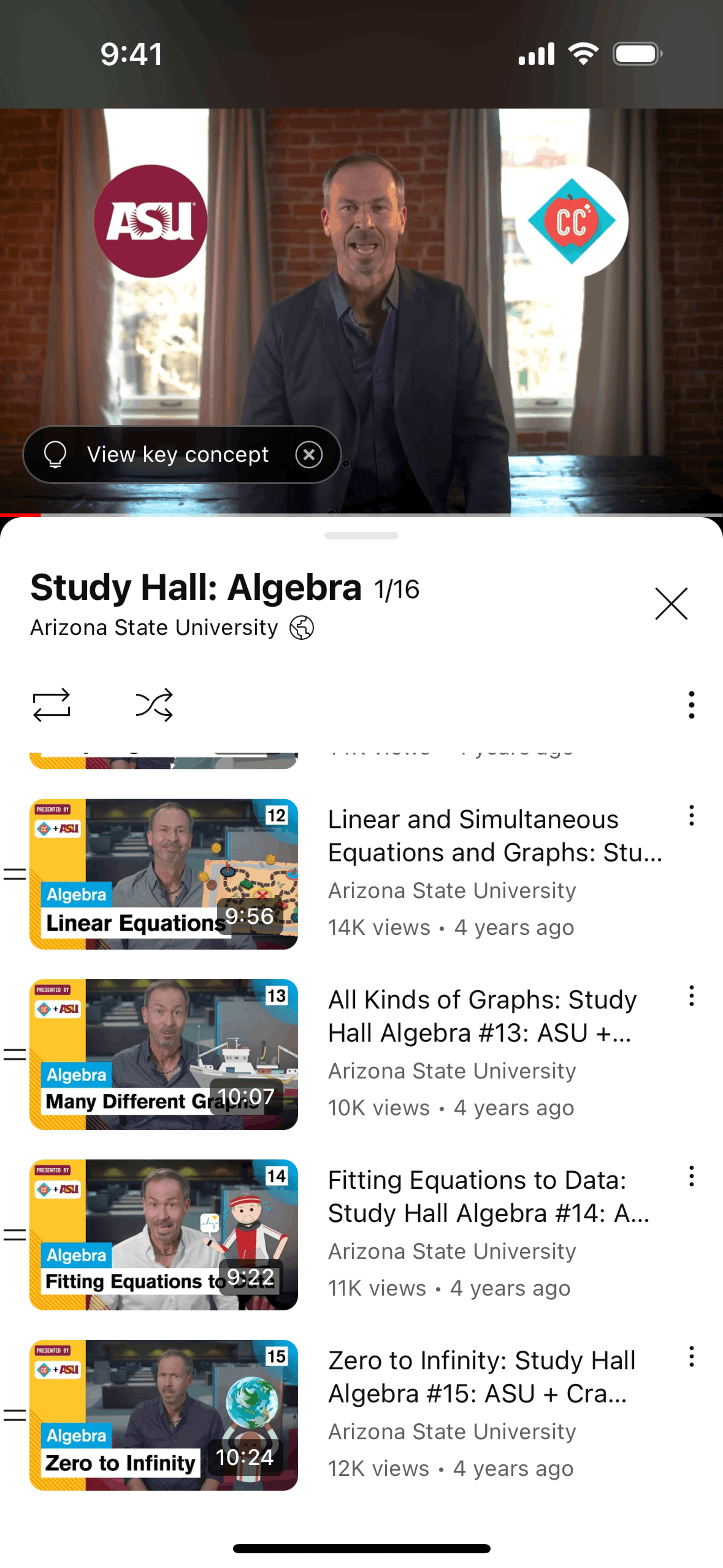 YouTube iOS UI screenshot 2
