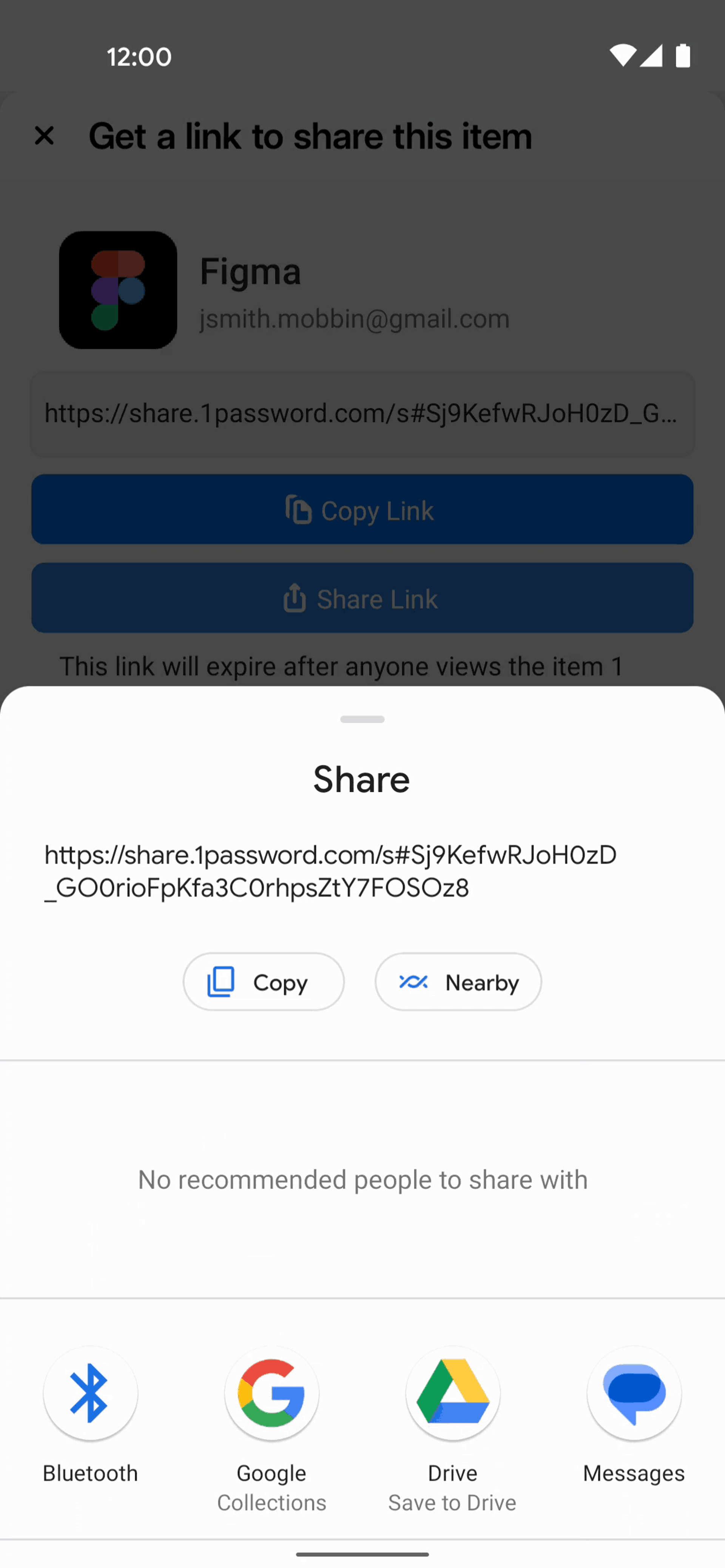 1Password Android UI screenshot 9