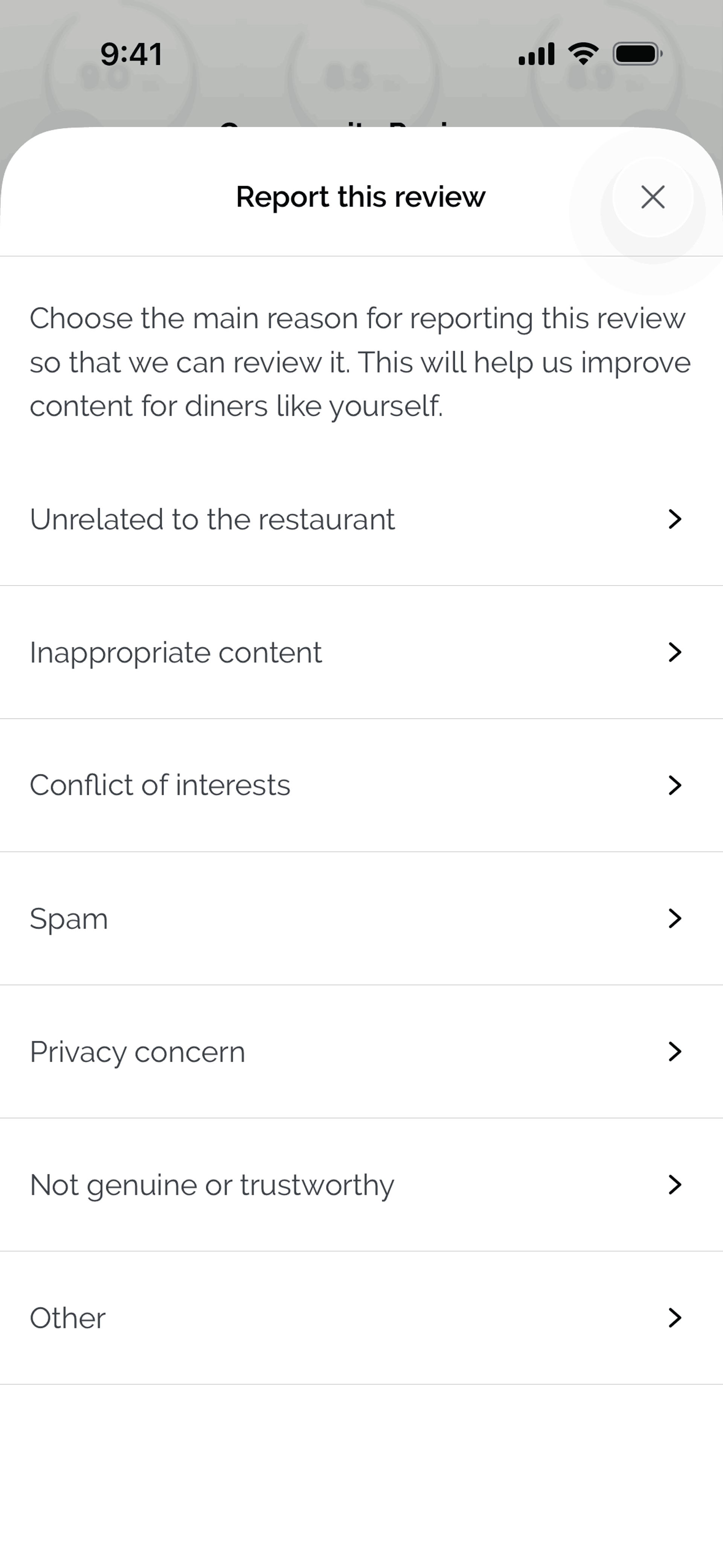 TheFork iOS UI screenshot 9