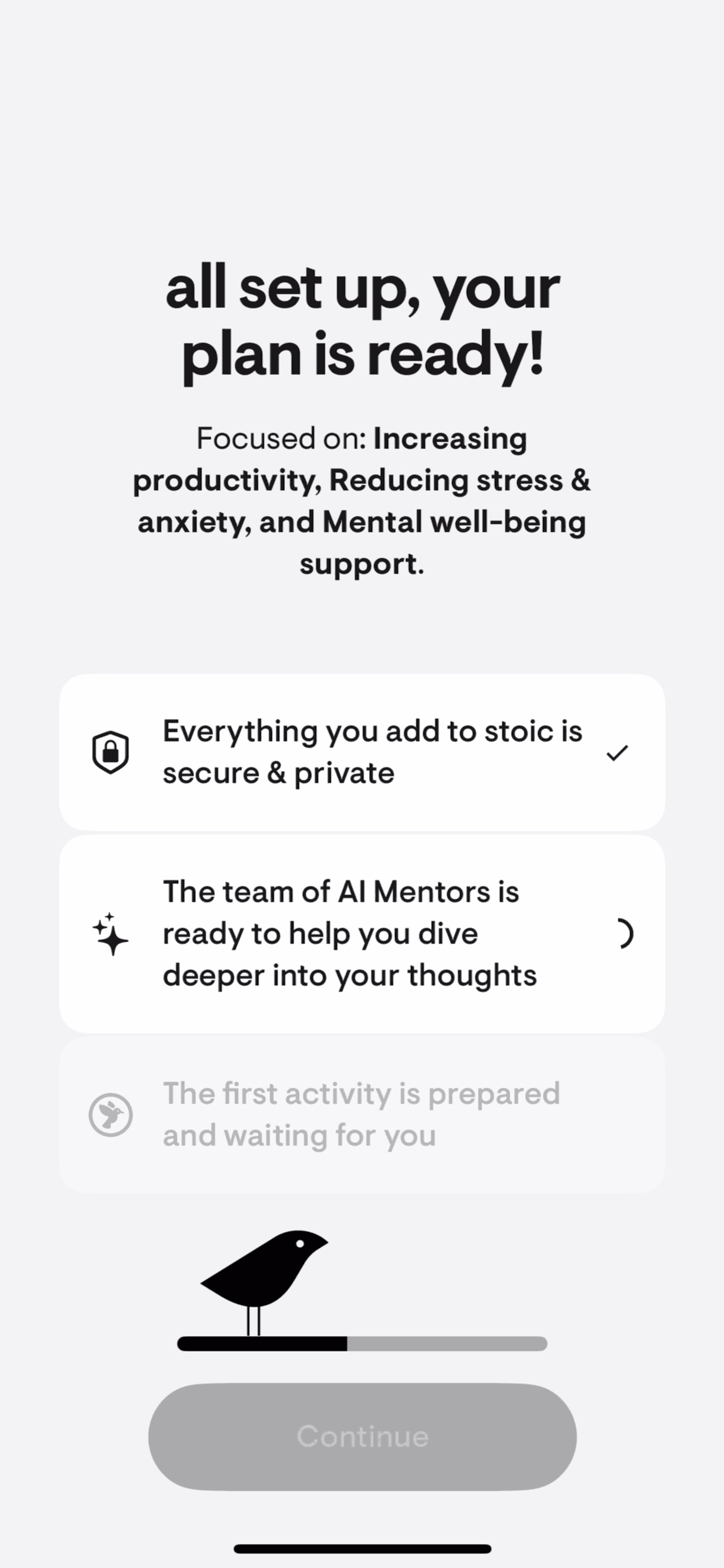 stoic. iOS UI screenshot 11