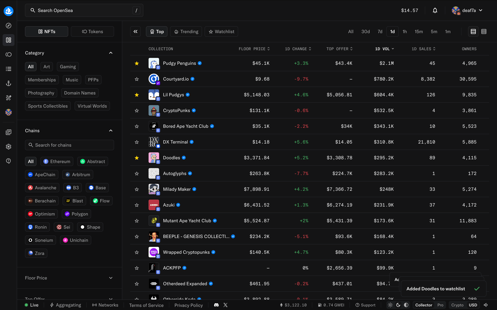 OpenSea Web UI screenshot 8