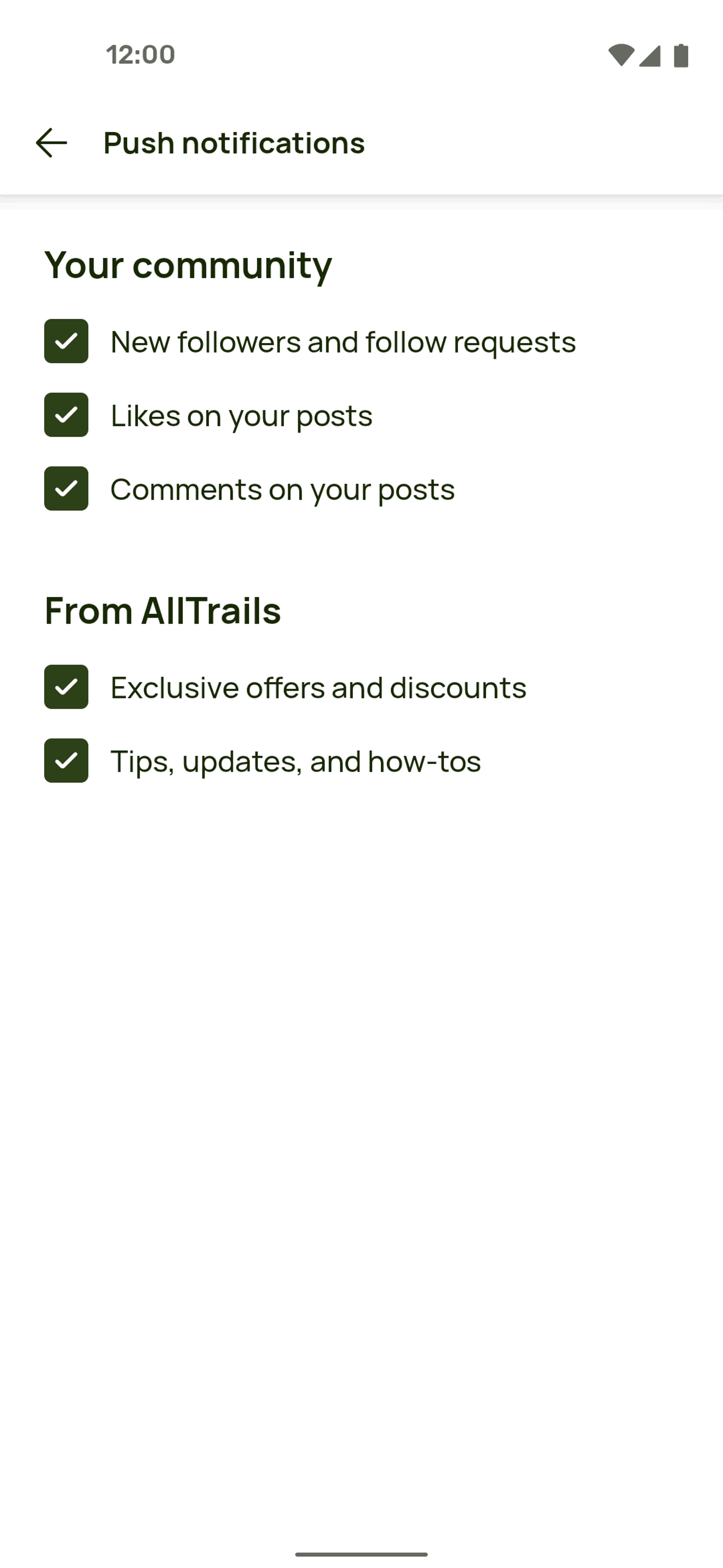 AllTrails Android UI screenshot 13