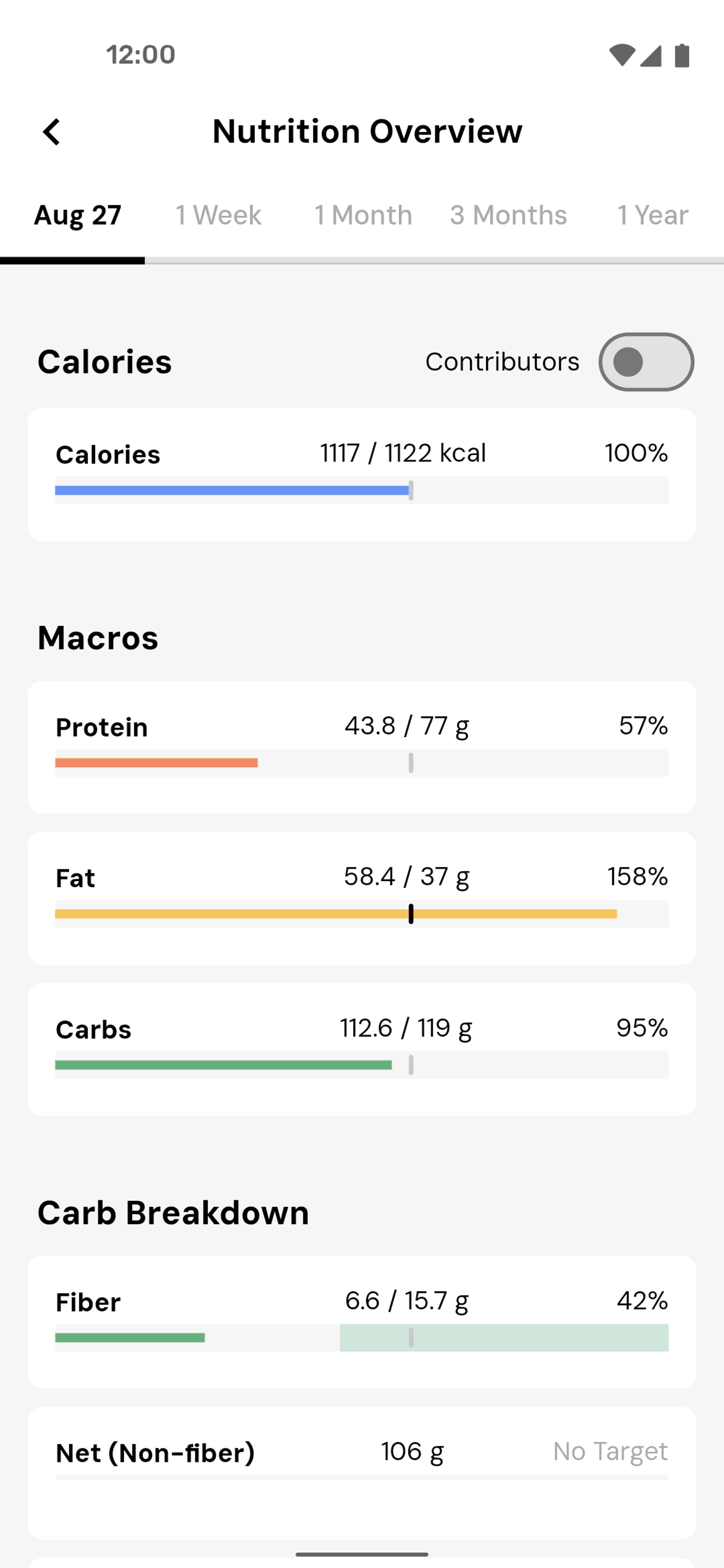 MacroFactor Android UI screenshot 19