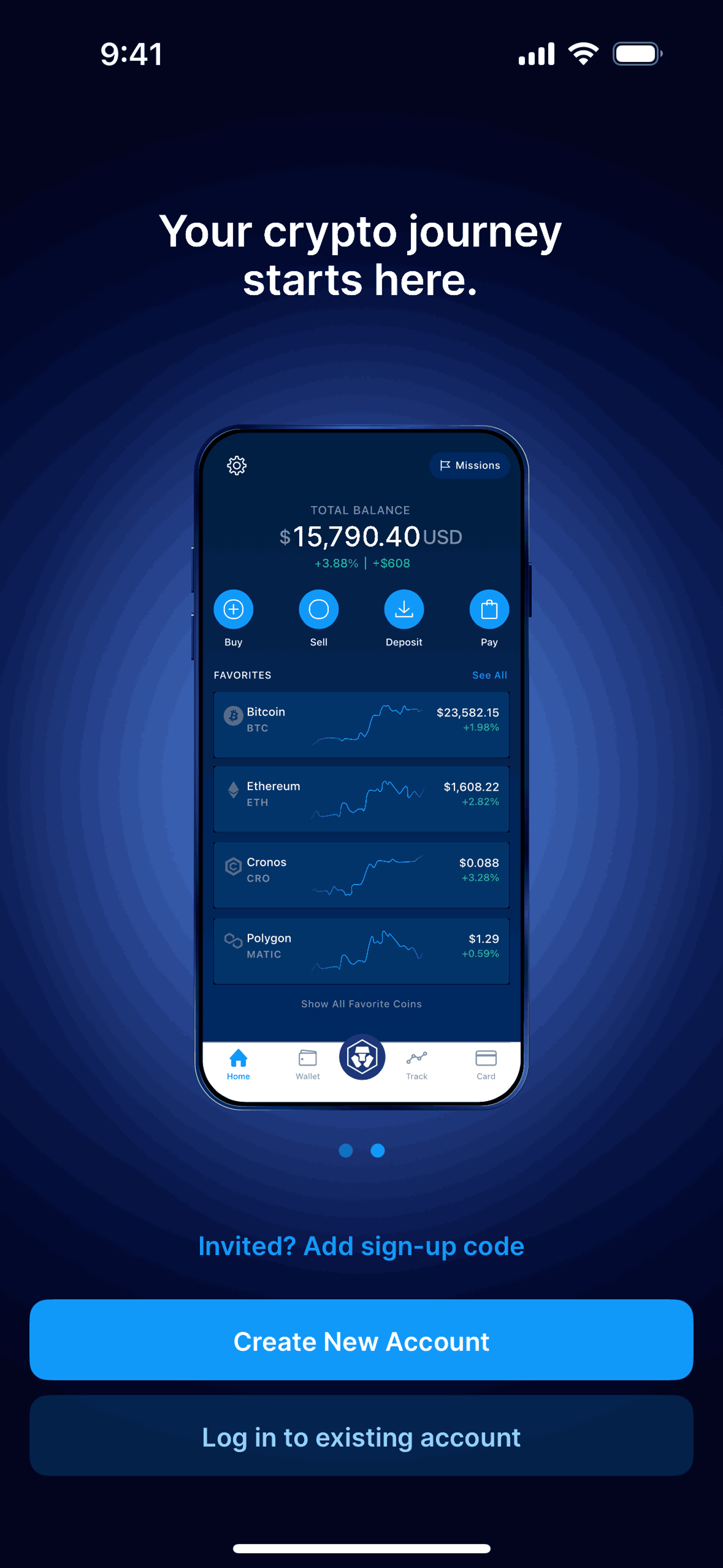 Crypto.com iOS UI screenshot 3