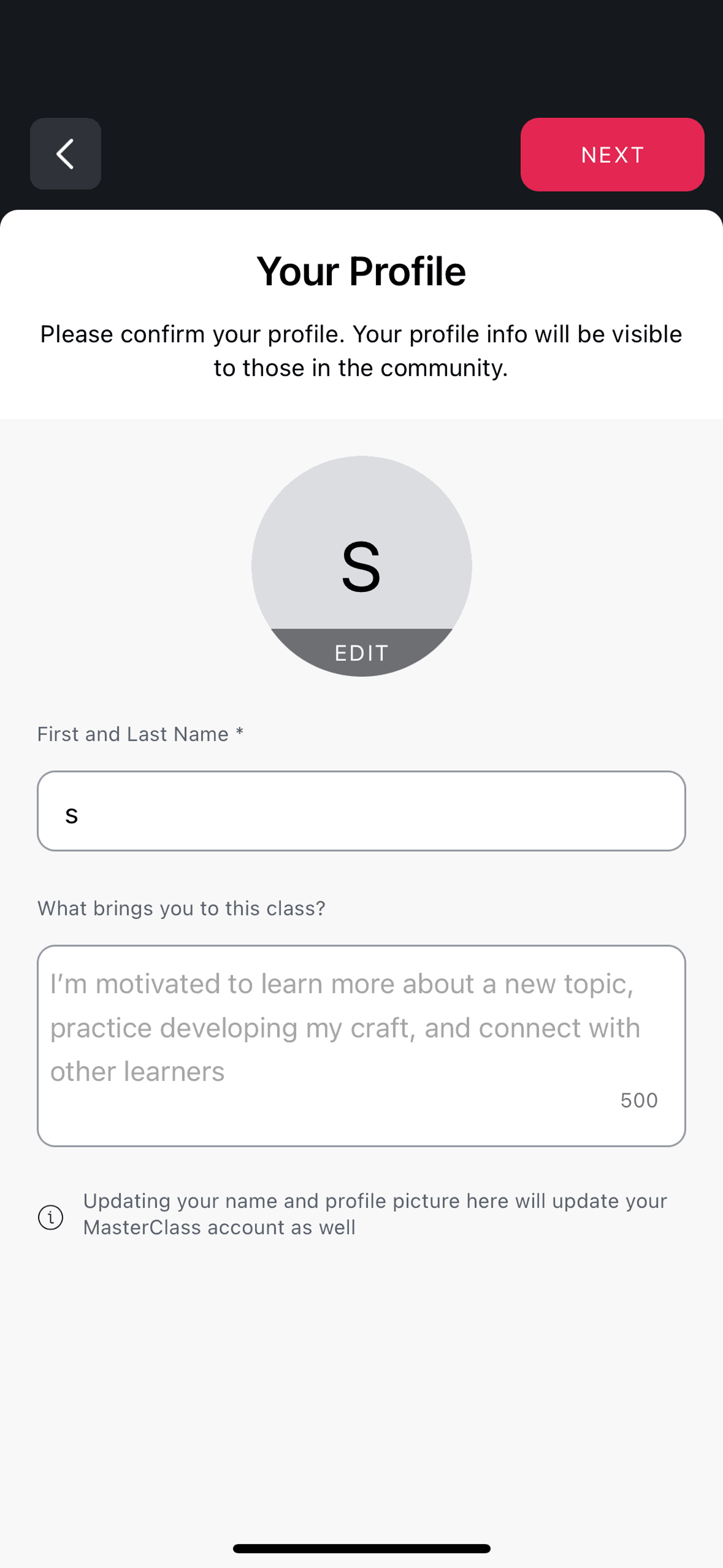 MasterClass iOS UI screenshot 12