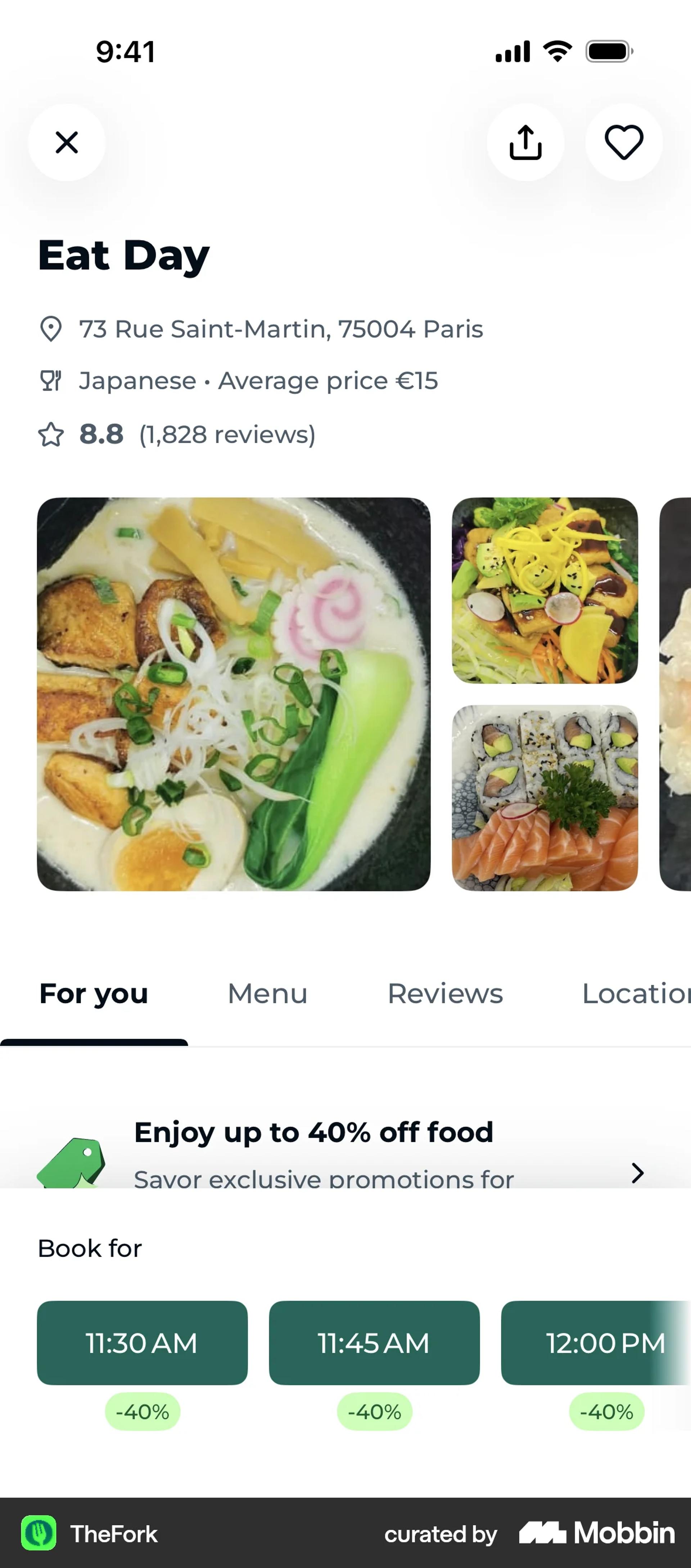 TheFork iOS UI screenshot 12