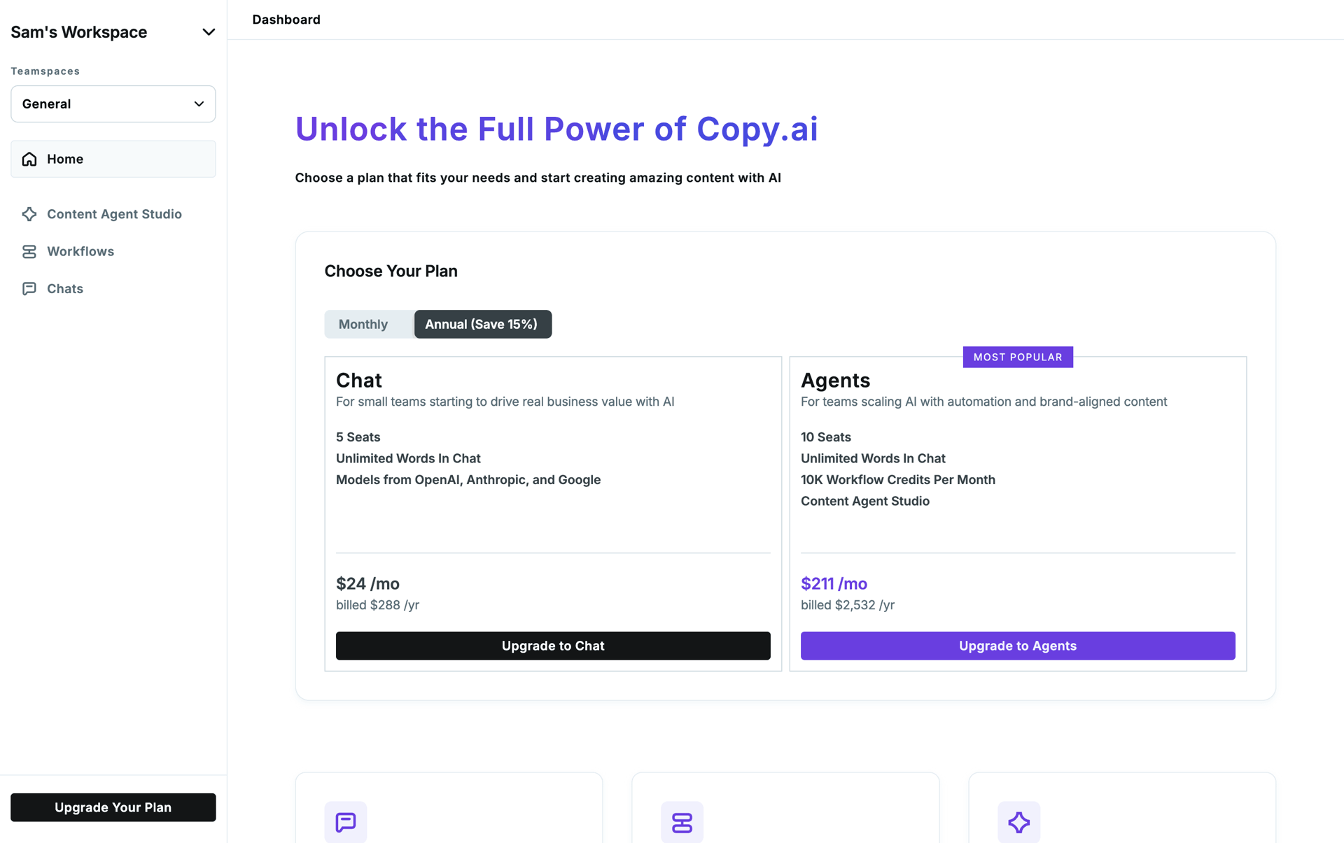 Copy.ai Web UI screenshot 12