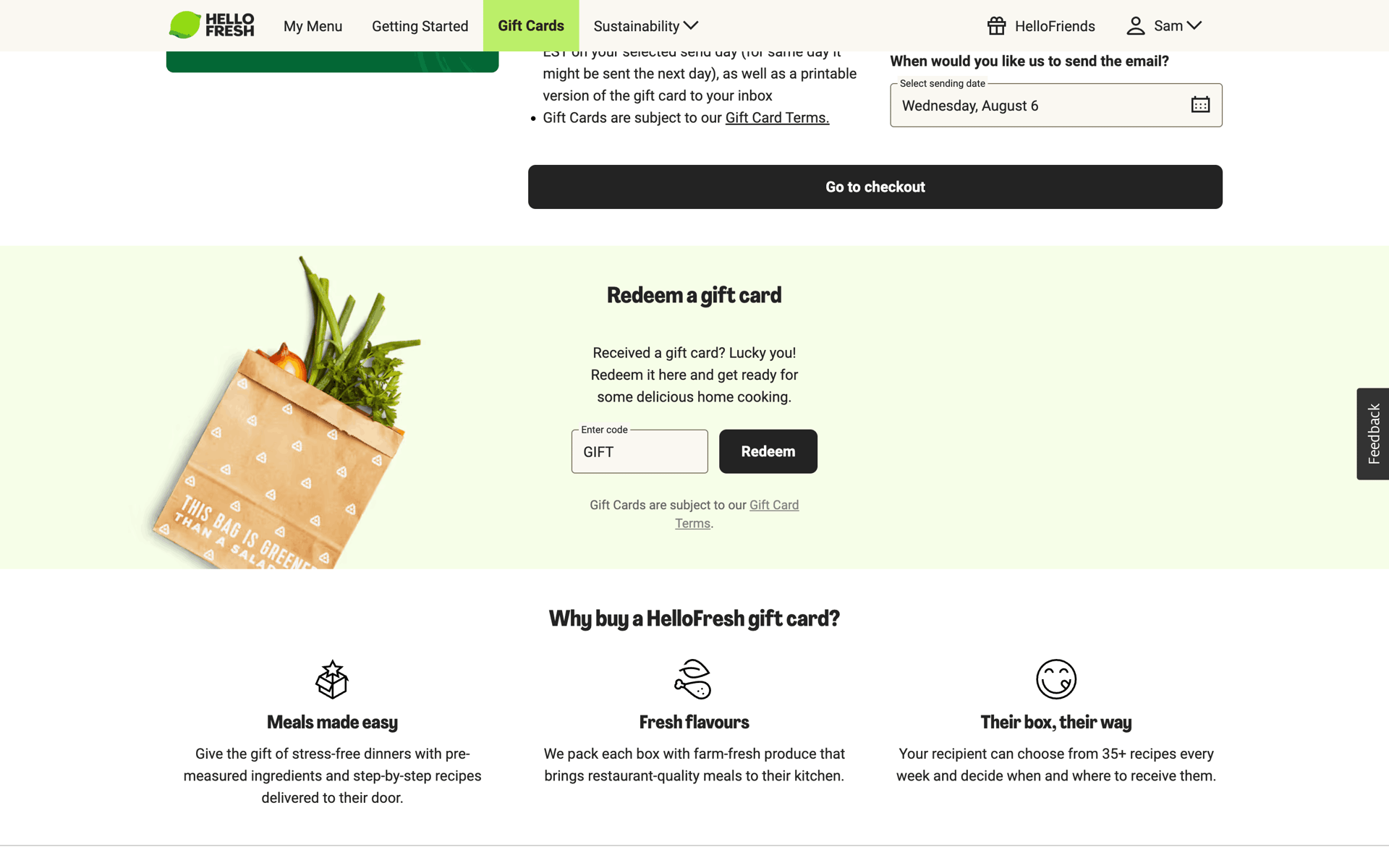 HelloFresh Web UI screenshot 5