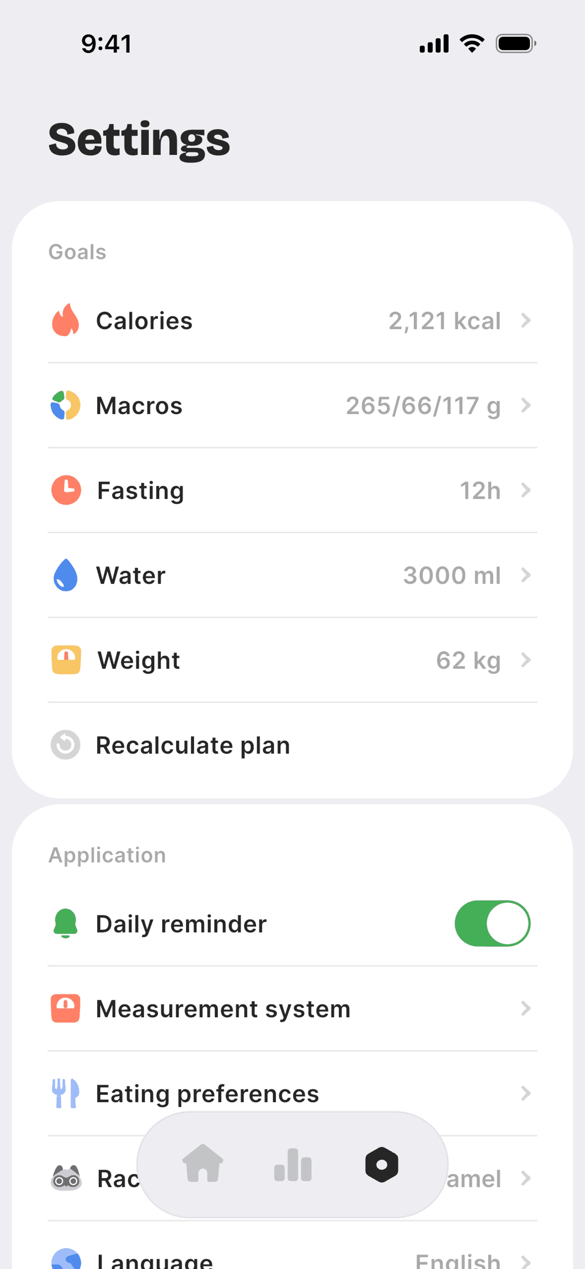 BitePal iOS UI screenshot 18