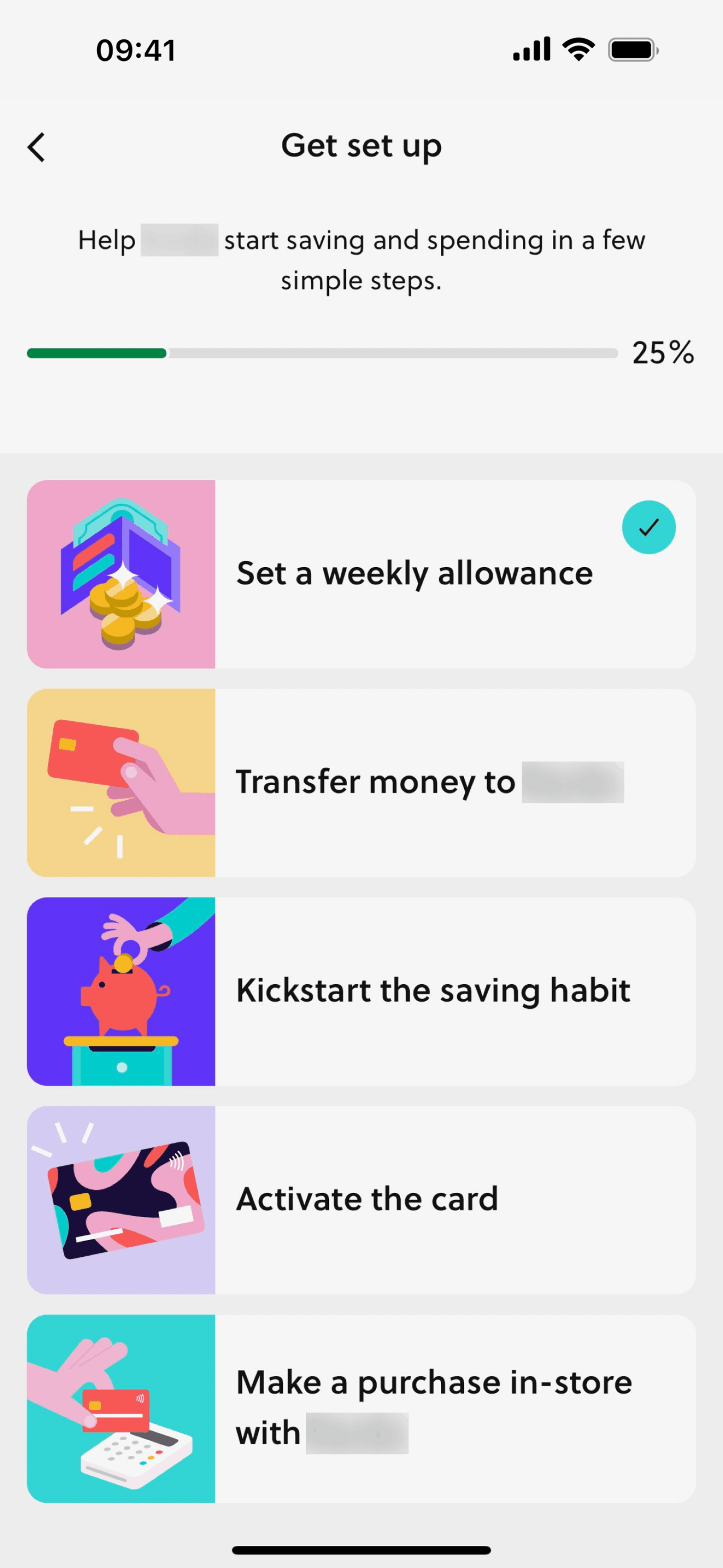 GoHenry iOS UI screenshot 19