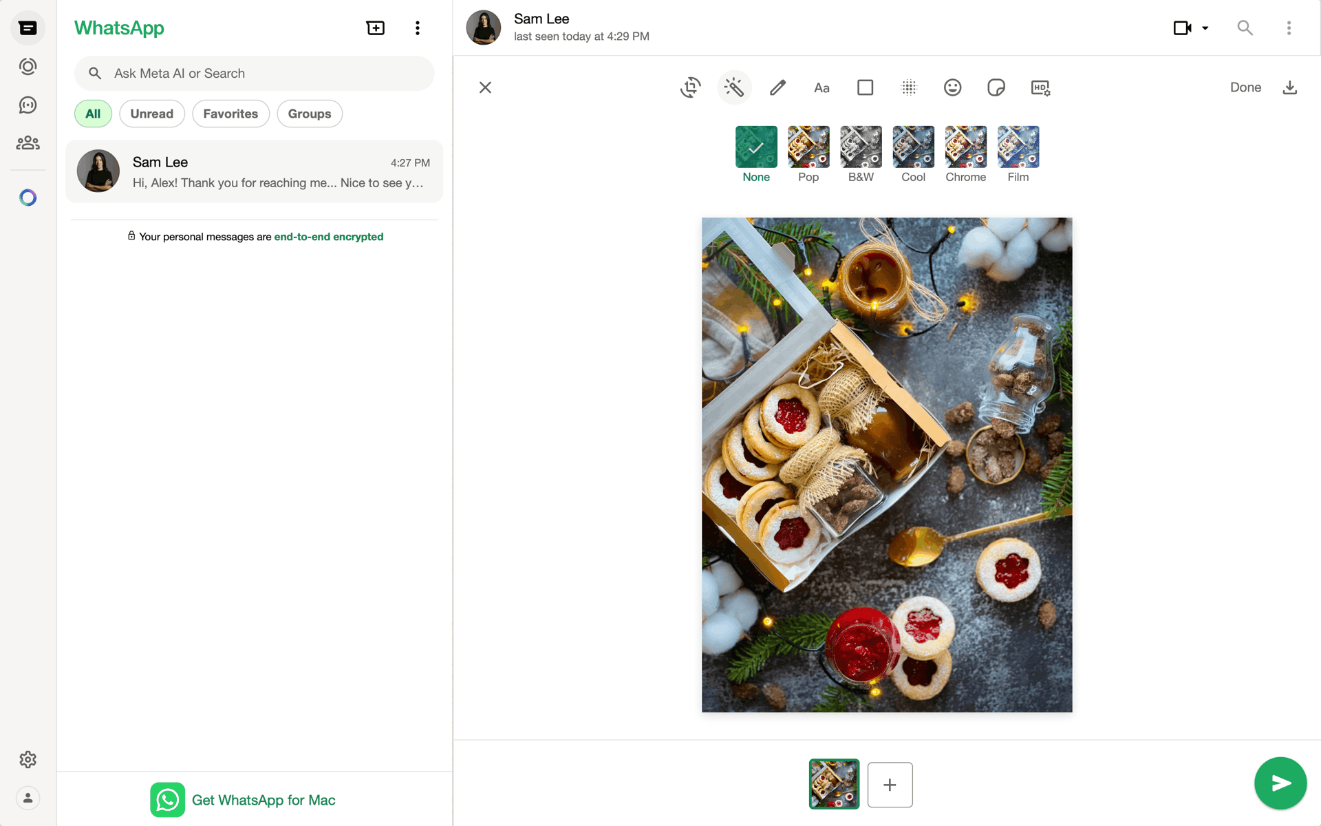 WhatsApp Web UI screenshot 21