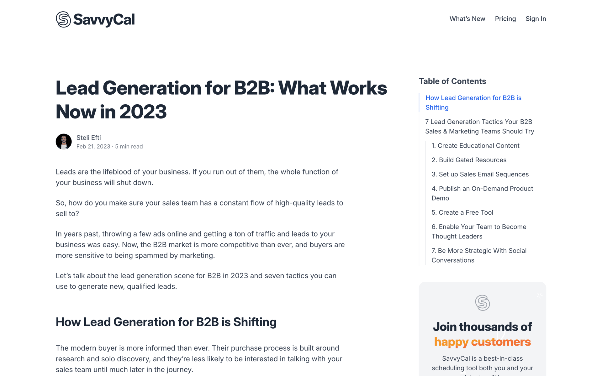 SavvyCal Web UI screenshot 3