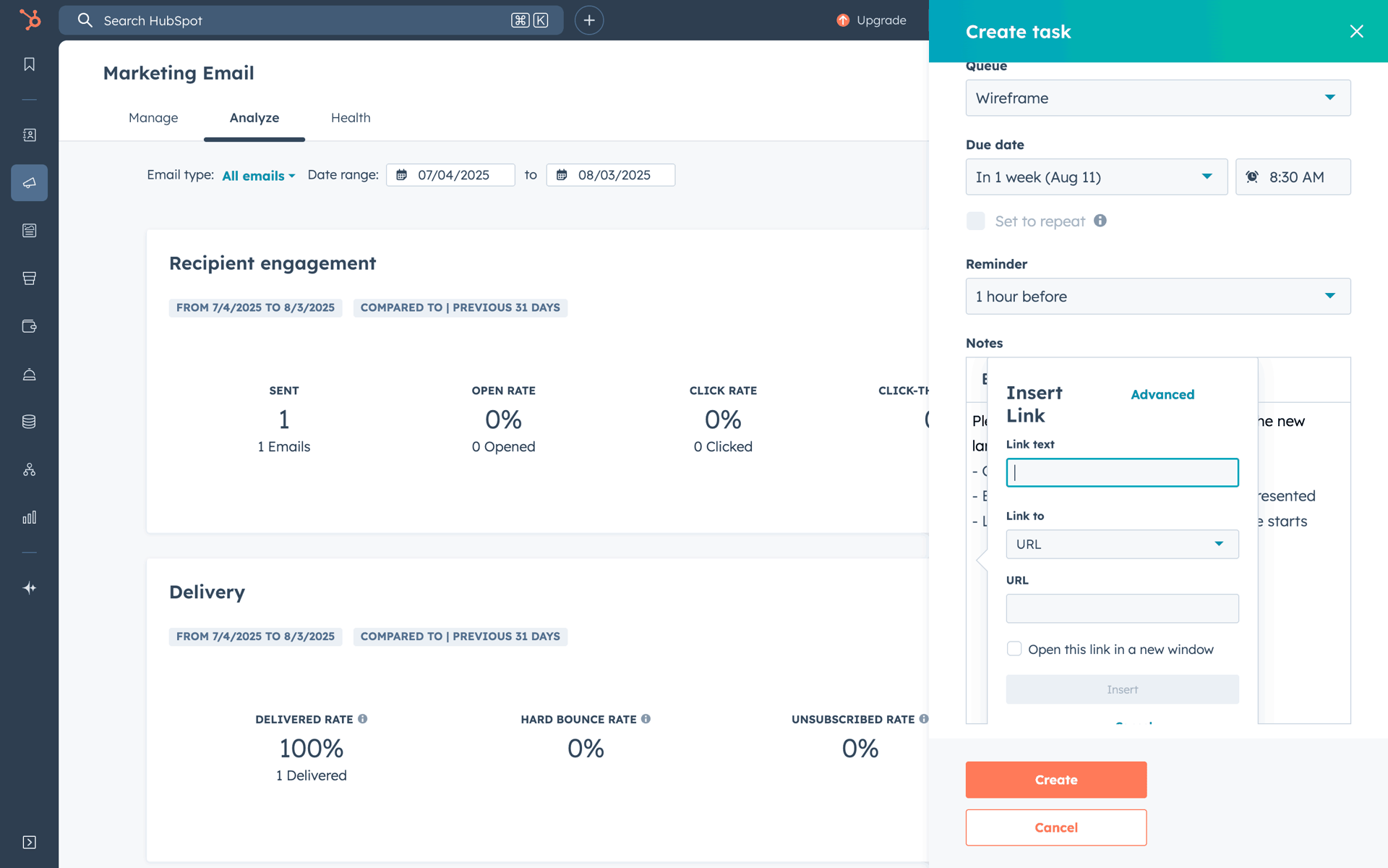 HubSpot Web UI screenshot 12
