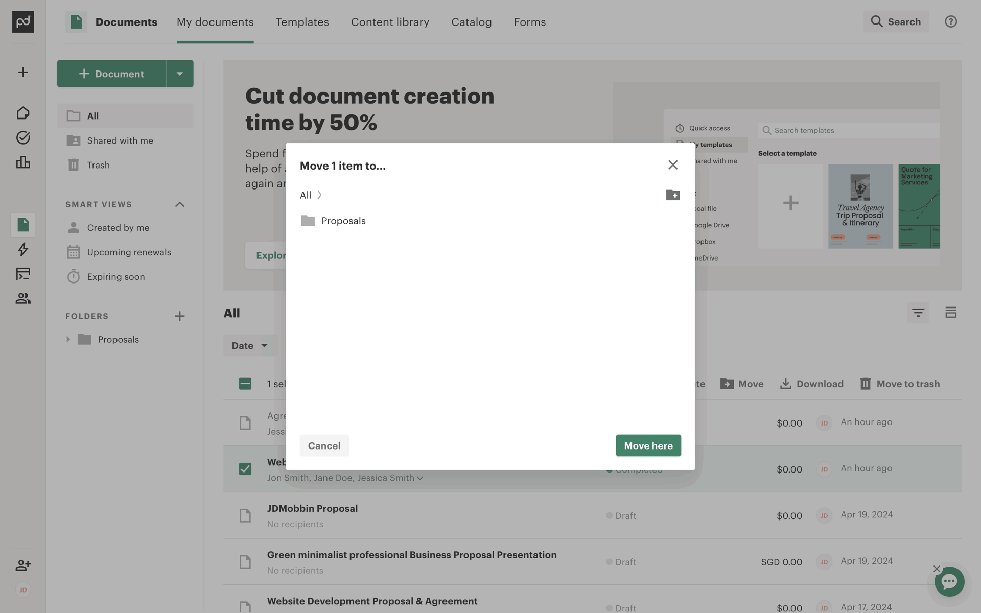 PandaDoc Web UI screenshot 5