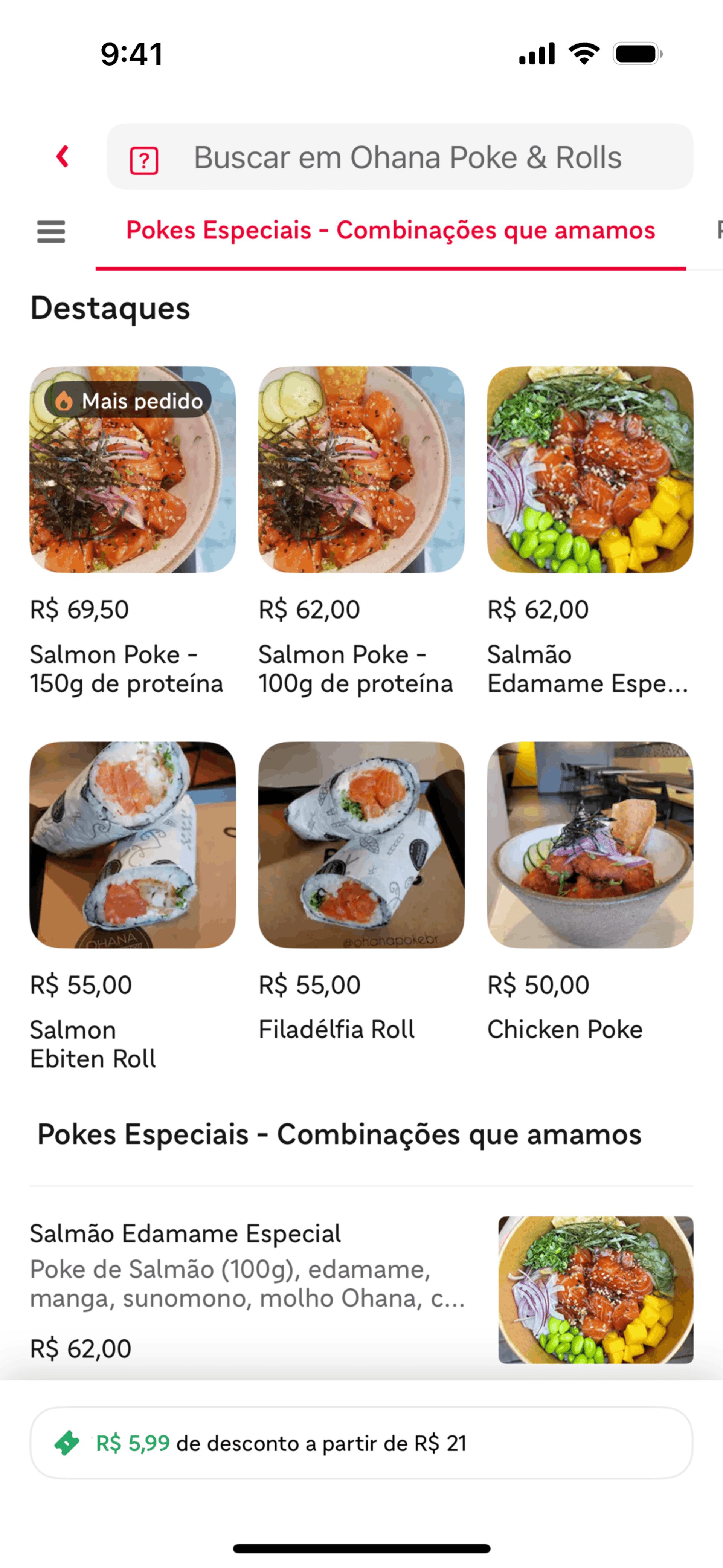 iFood iOS UI screenshot 21