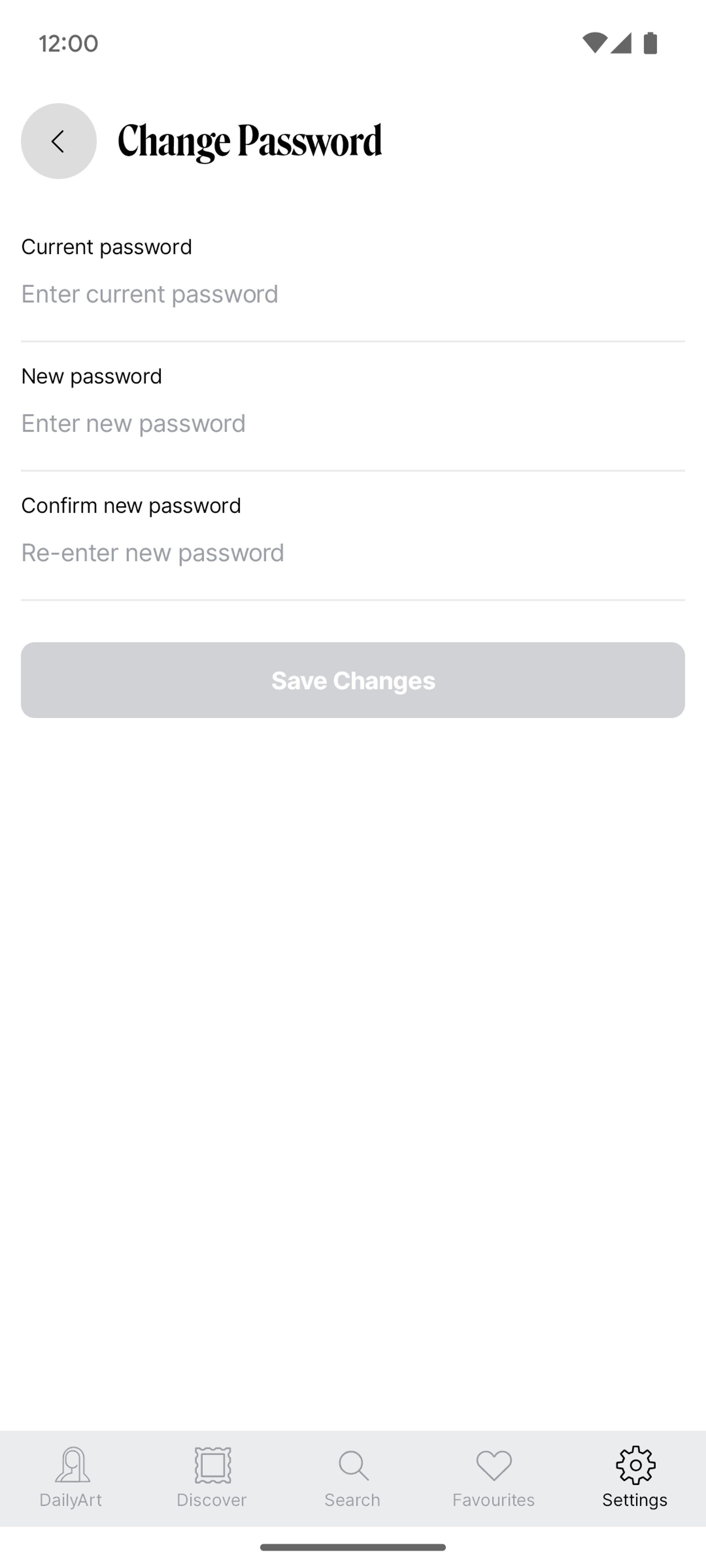 DailyArt Android UI screenshot 3