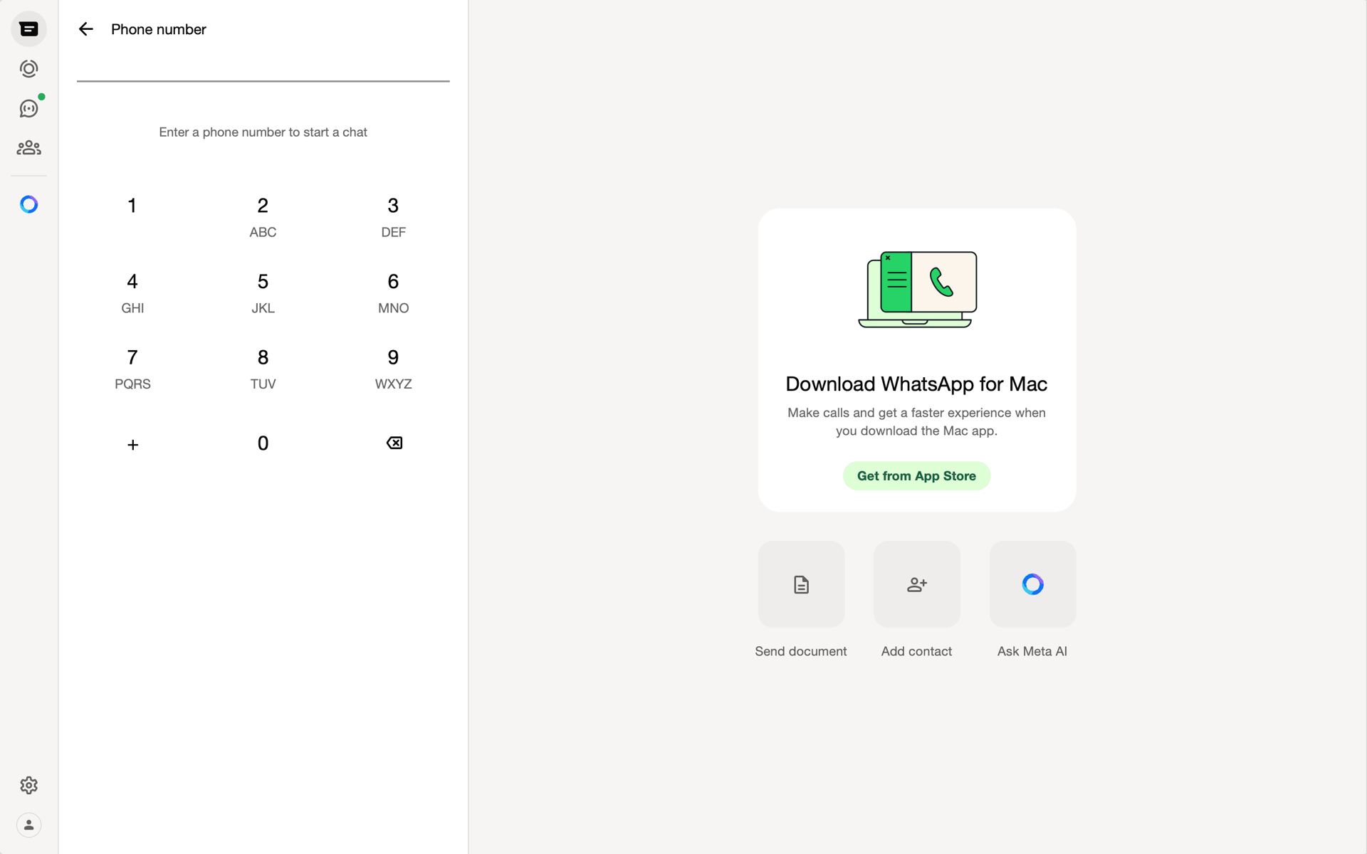 WhatsApp Web UI screenshot 14