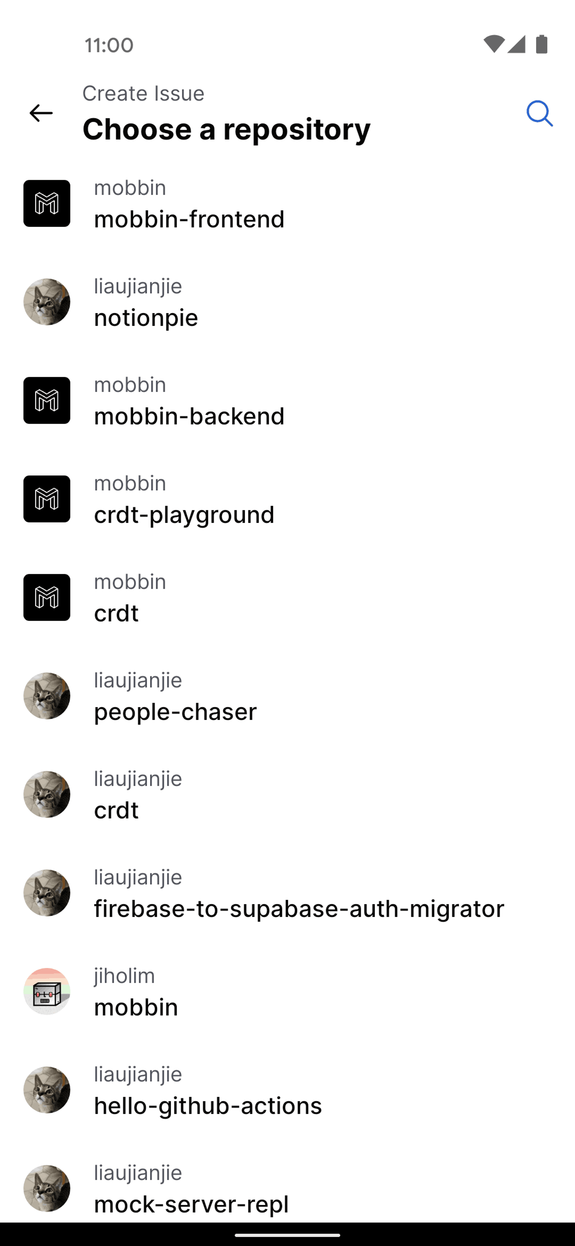GitHub Android UI screenshot 10