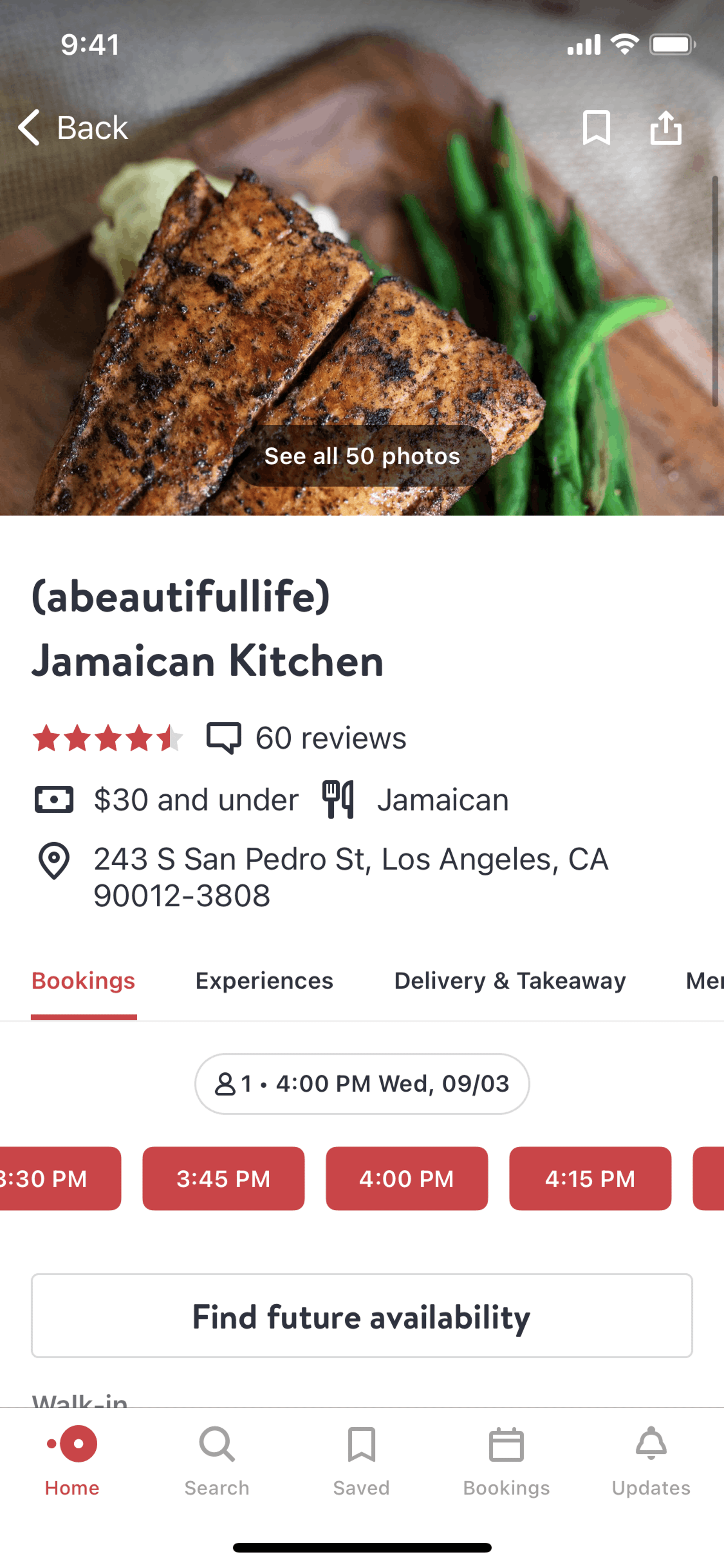 OpenTable iOS UI screenshot 18