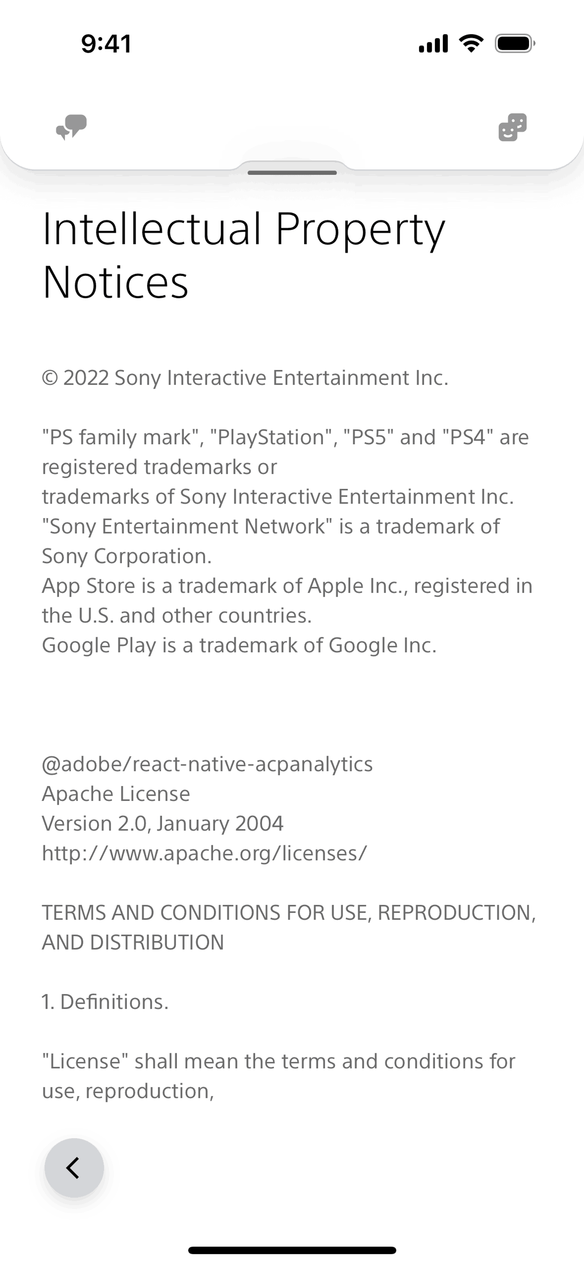 PlayStation App iOS UI screenshot 19