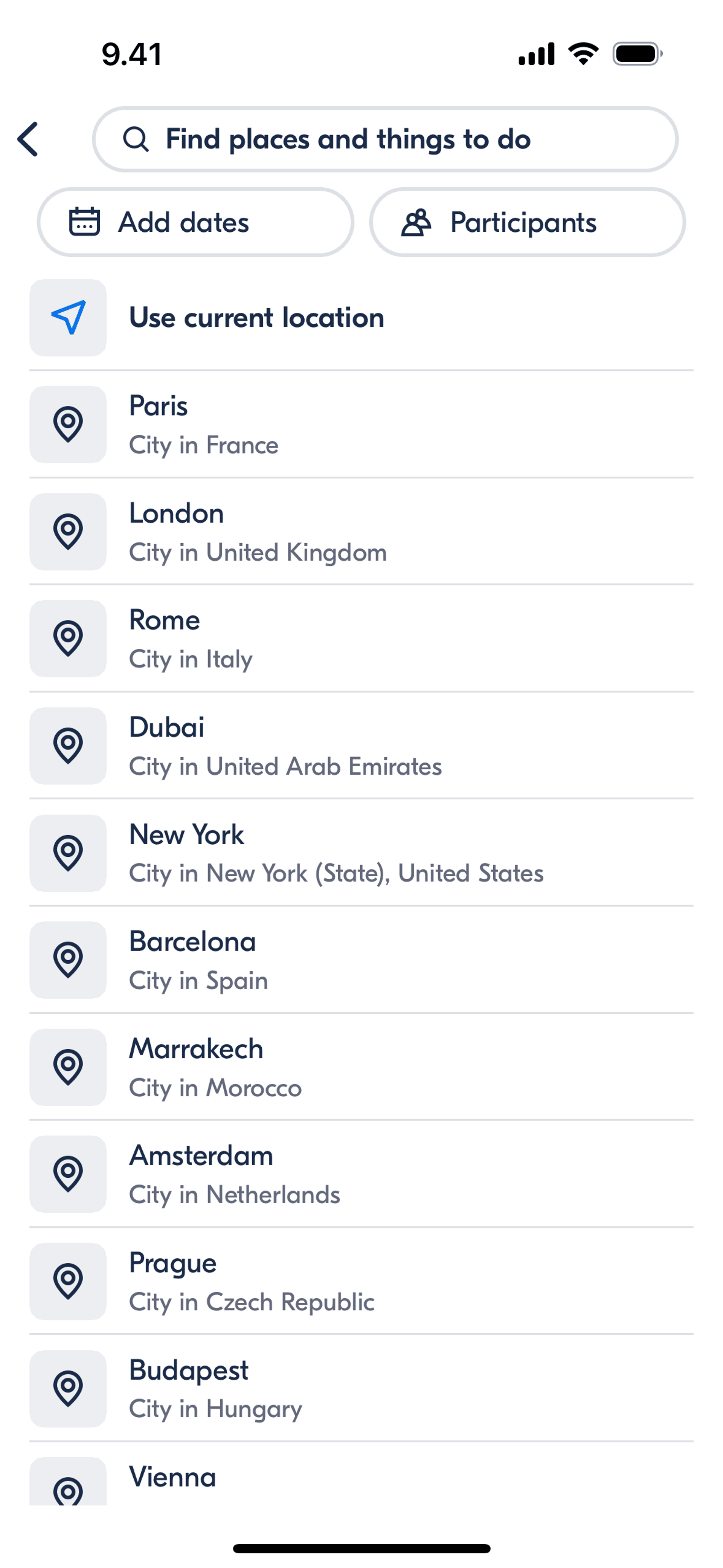 GetYourGuide iOS UI screenshot 15