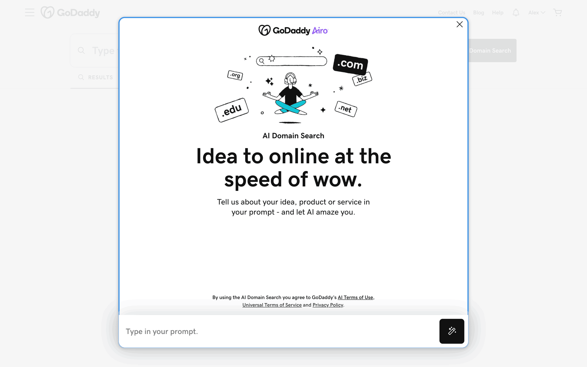 GoDaddy Web UI screenshot 14