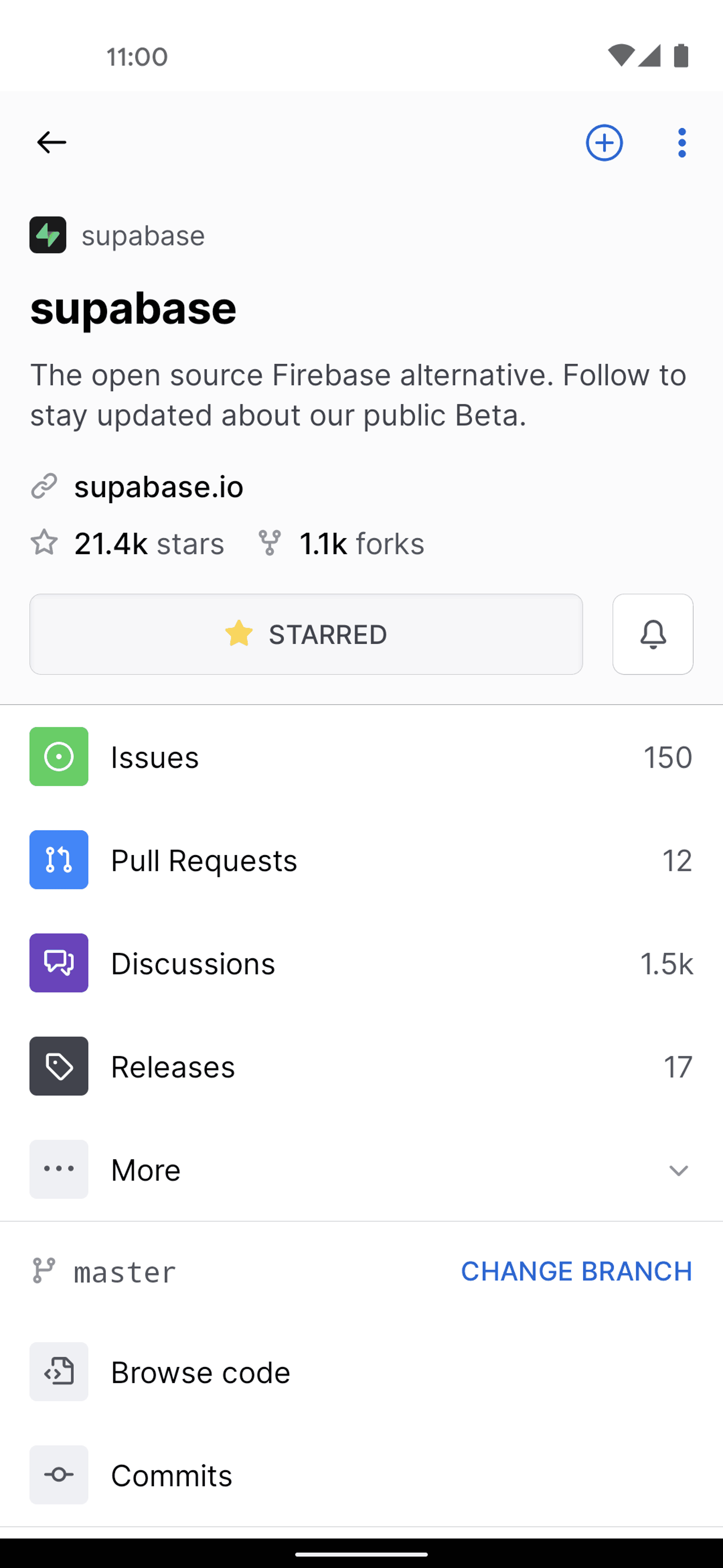 GitHub Android UI screenshot 21