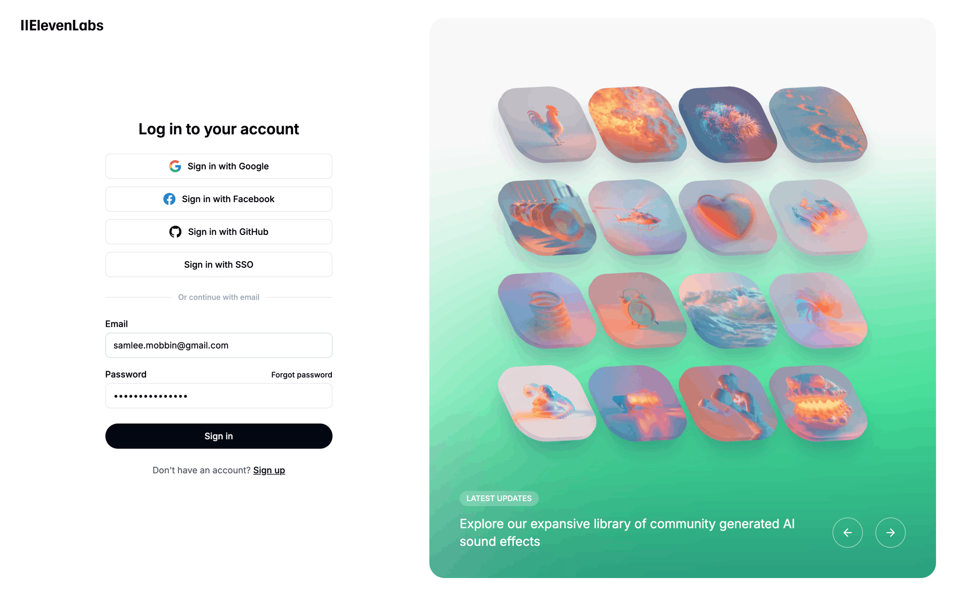 ElevenLabs Web UI screenshot 15