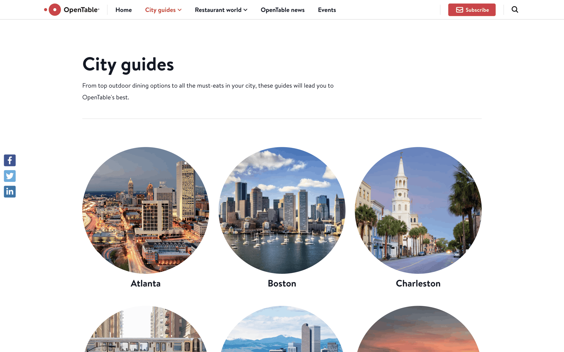 OpenTable Web UI screenshot 21