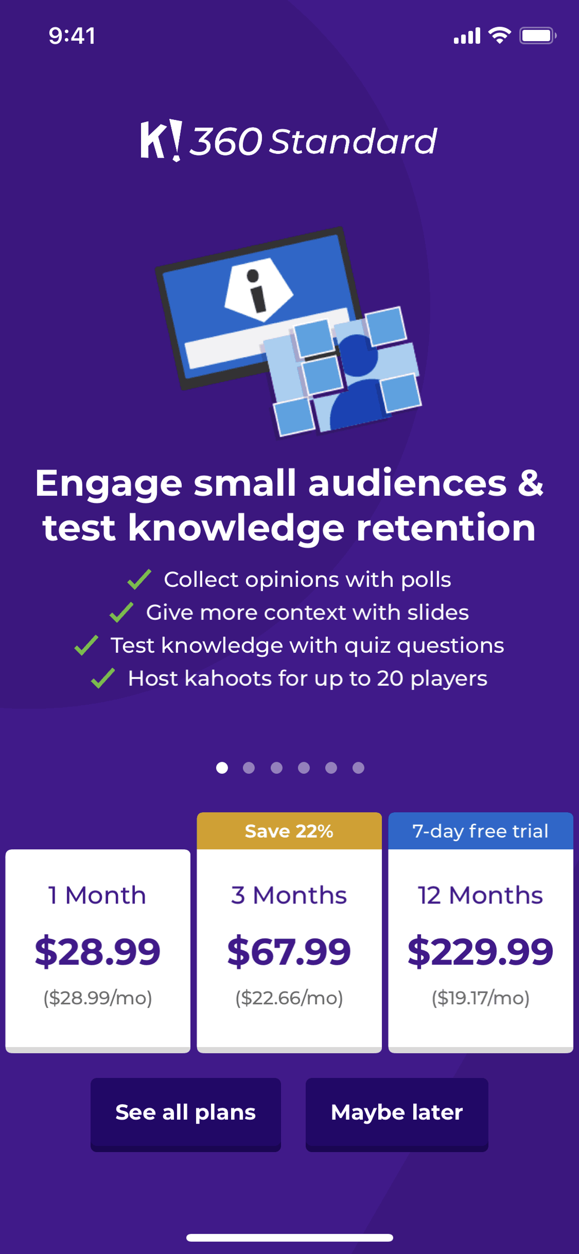 Kahoot! iOS UI screenshot 20