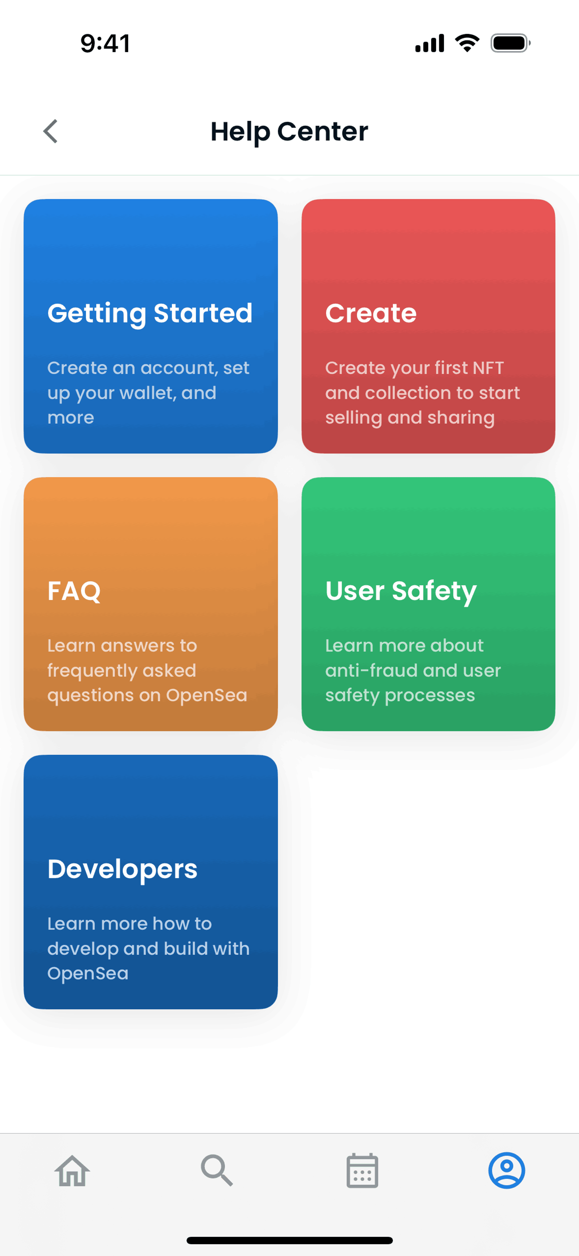 OpenSea iOS UI screenshot 24