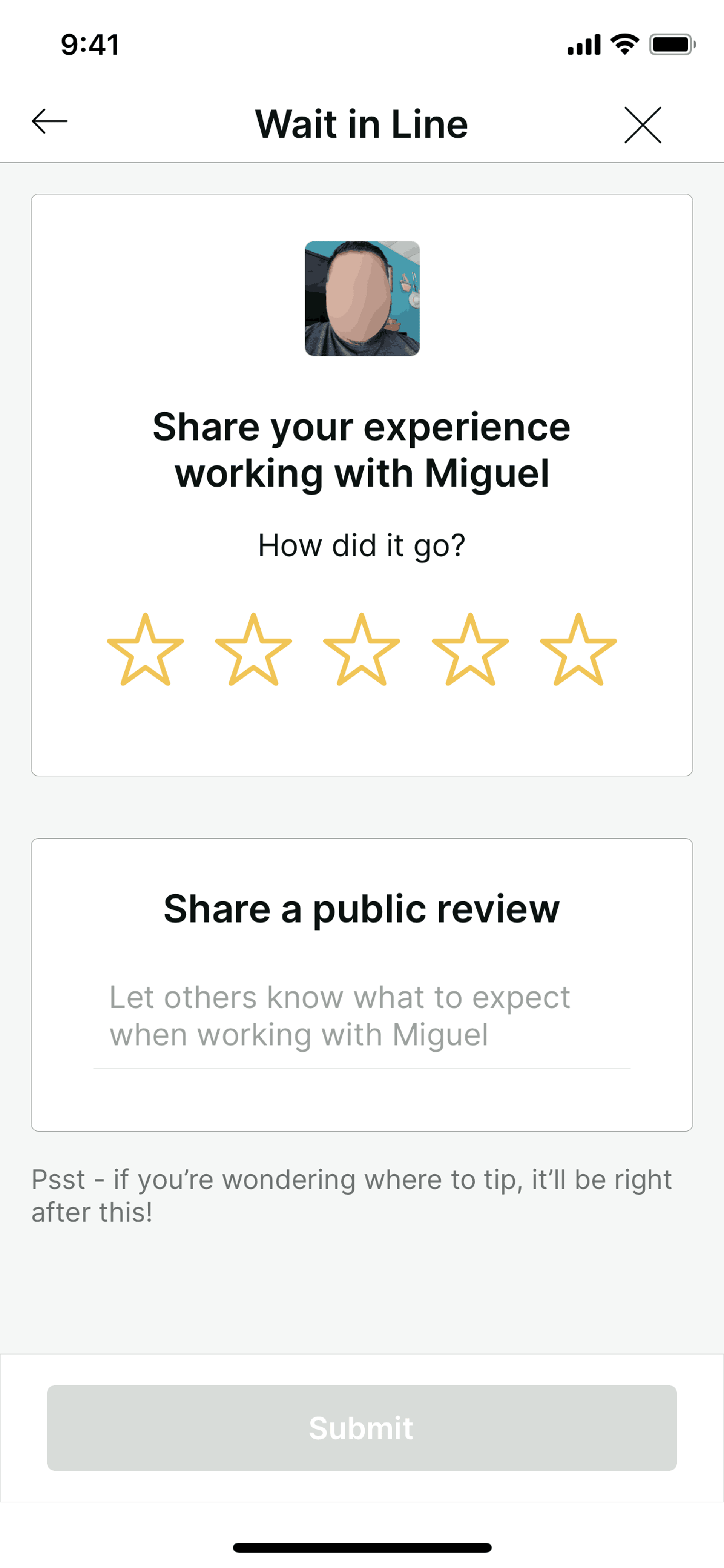 TaskRabbit iOS UI screenshot 6