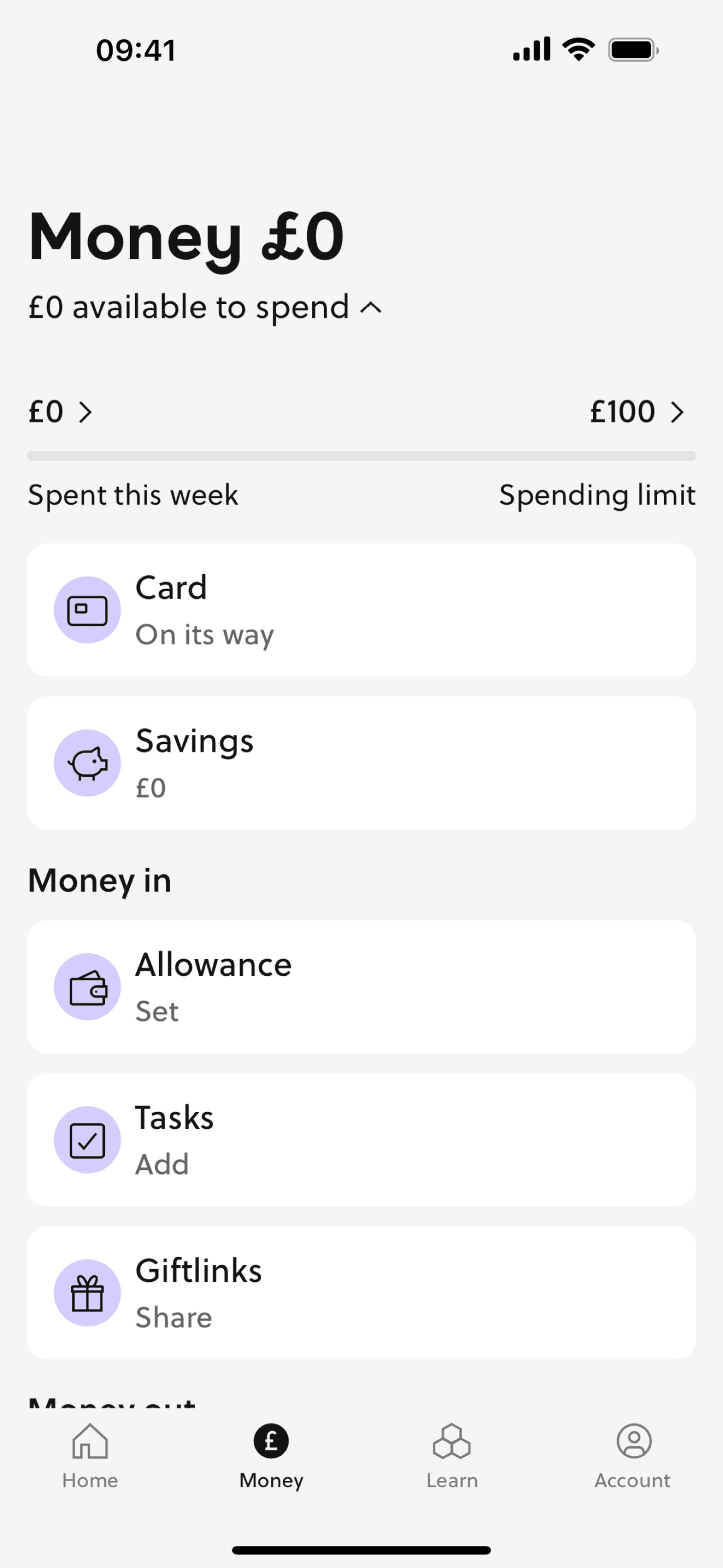GoHenry iOS UI screenshot 24