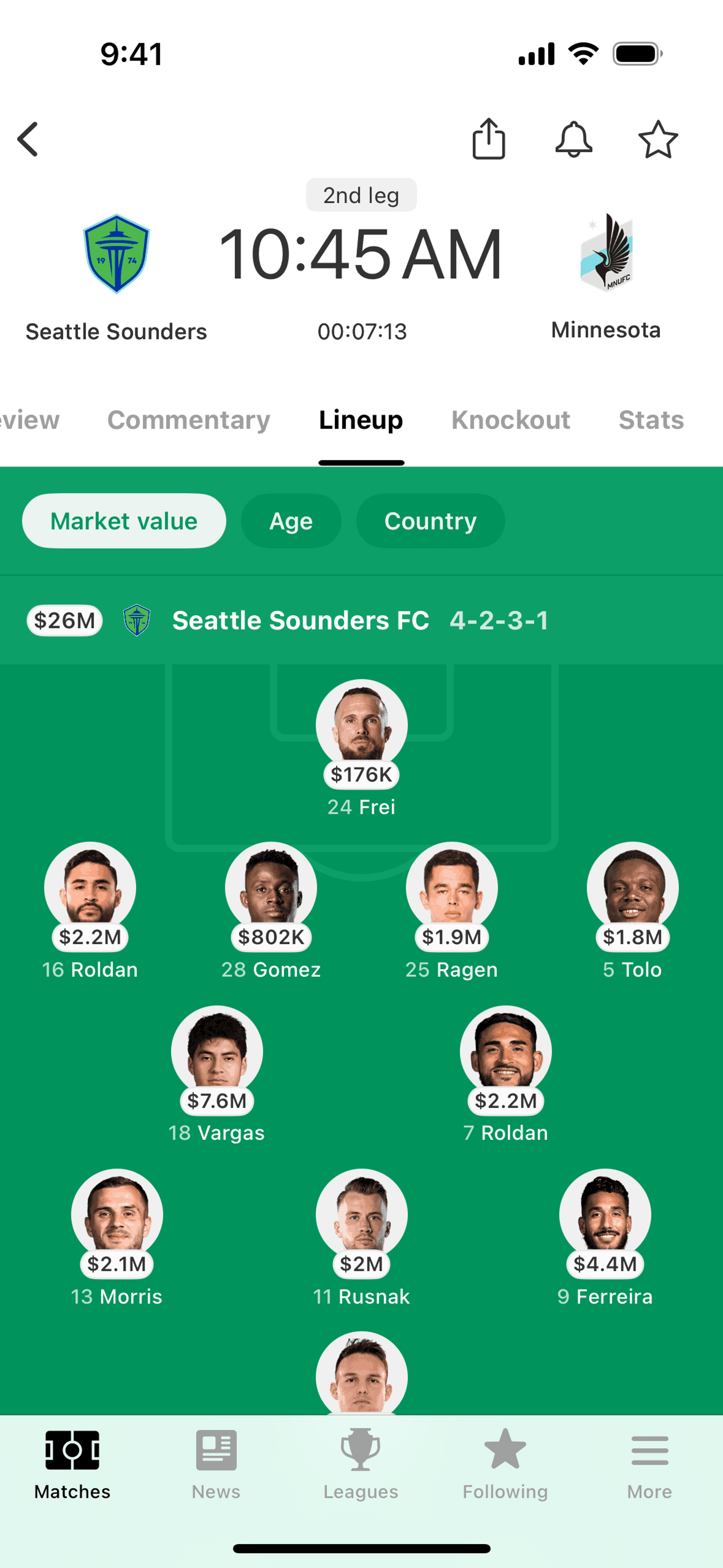 FotMob iOS UI screenshot 19