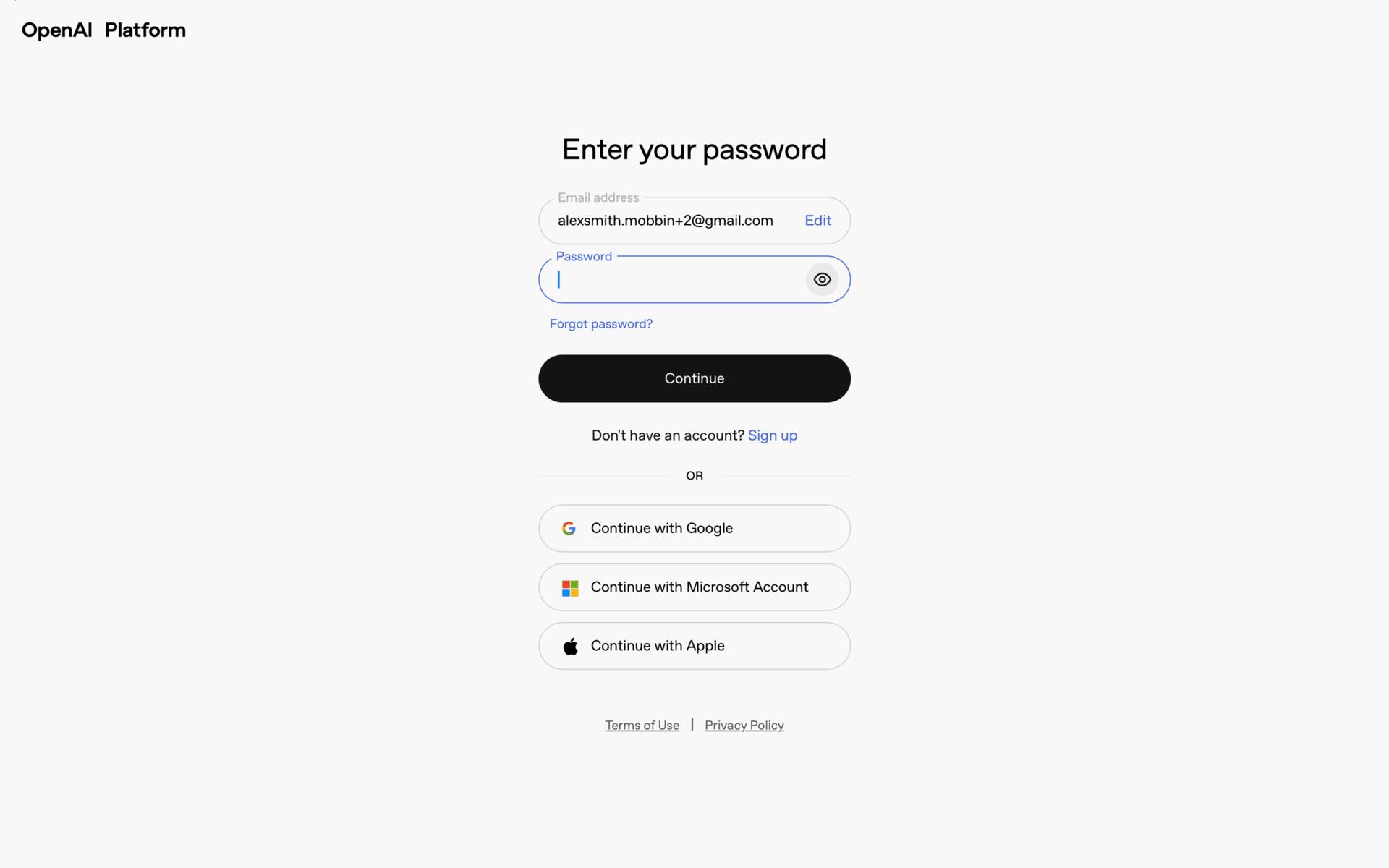 OpenAI Web UI screenshot 3