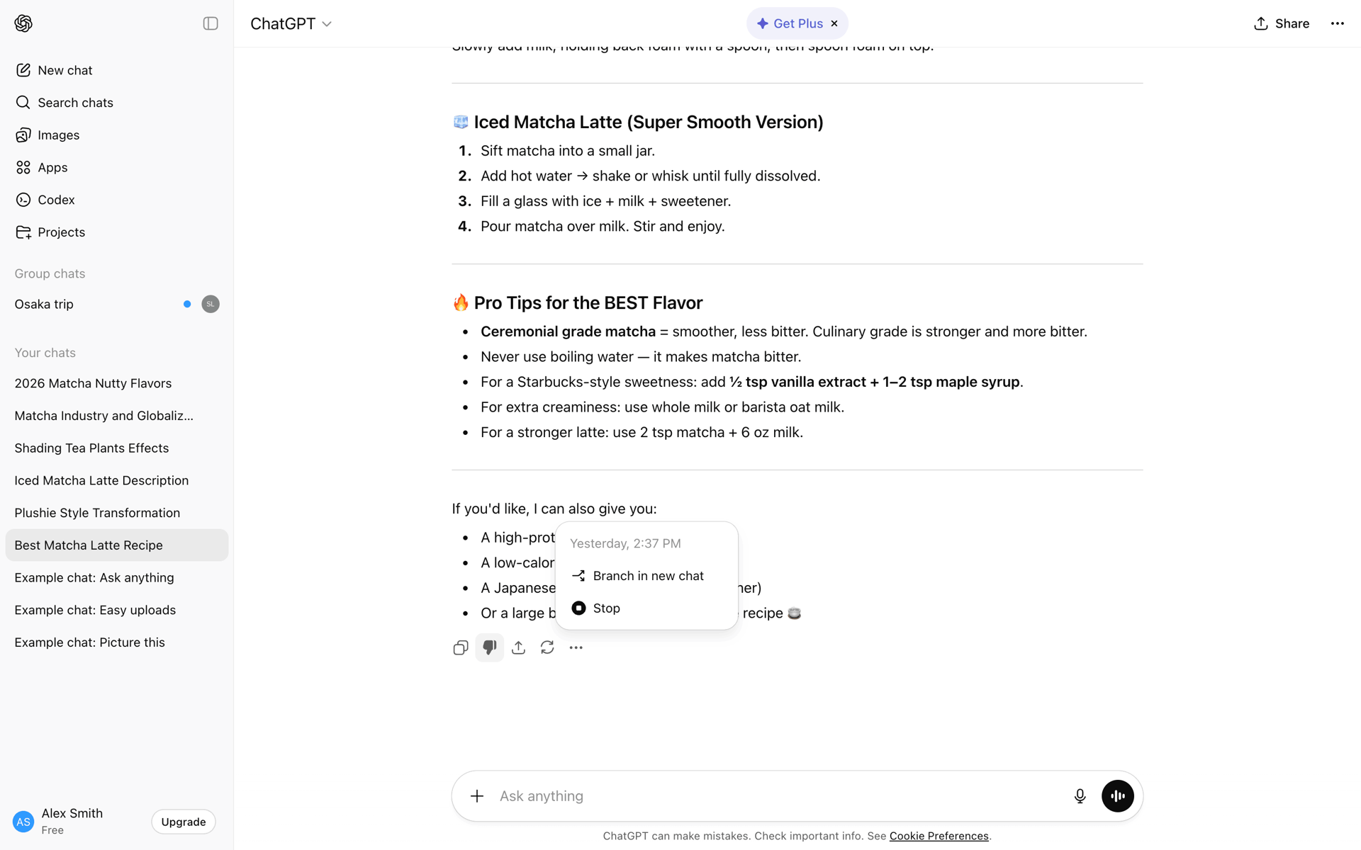 ChatGPT Web UI screenshot 5