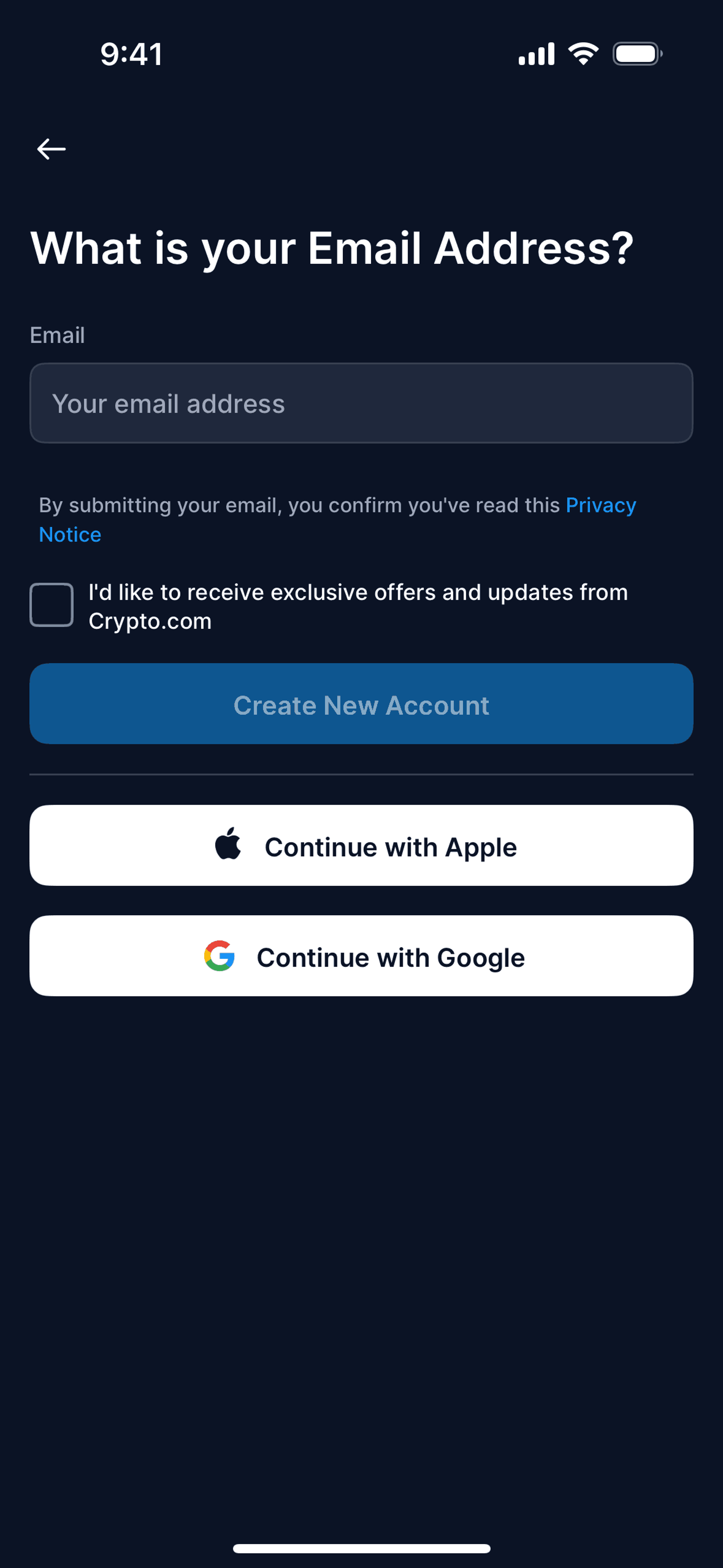 Crypto.com iOS UI screenshot 4