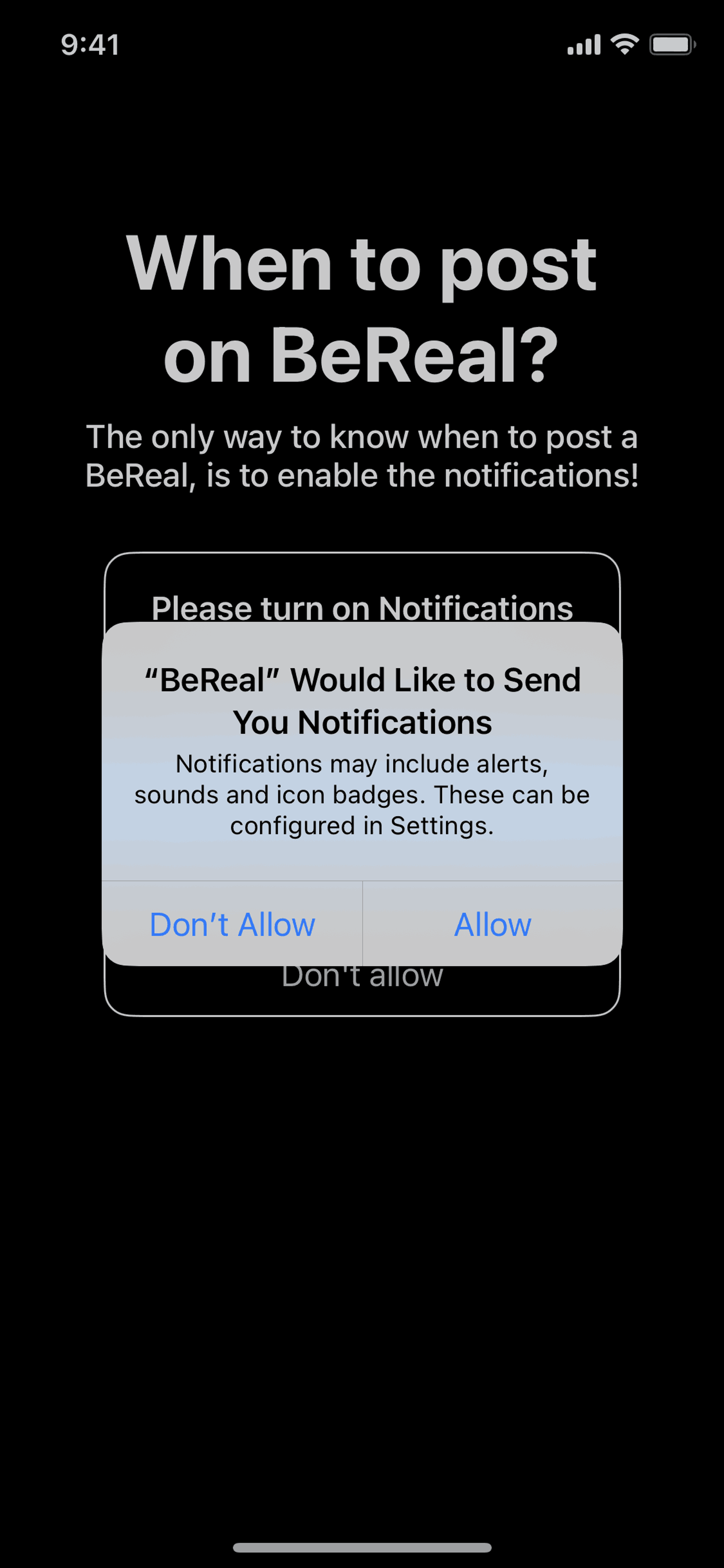 BeReal. iOS UI screenshot 20